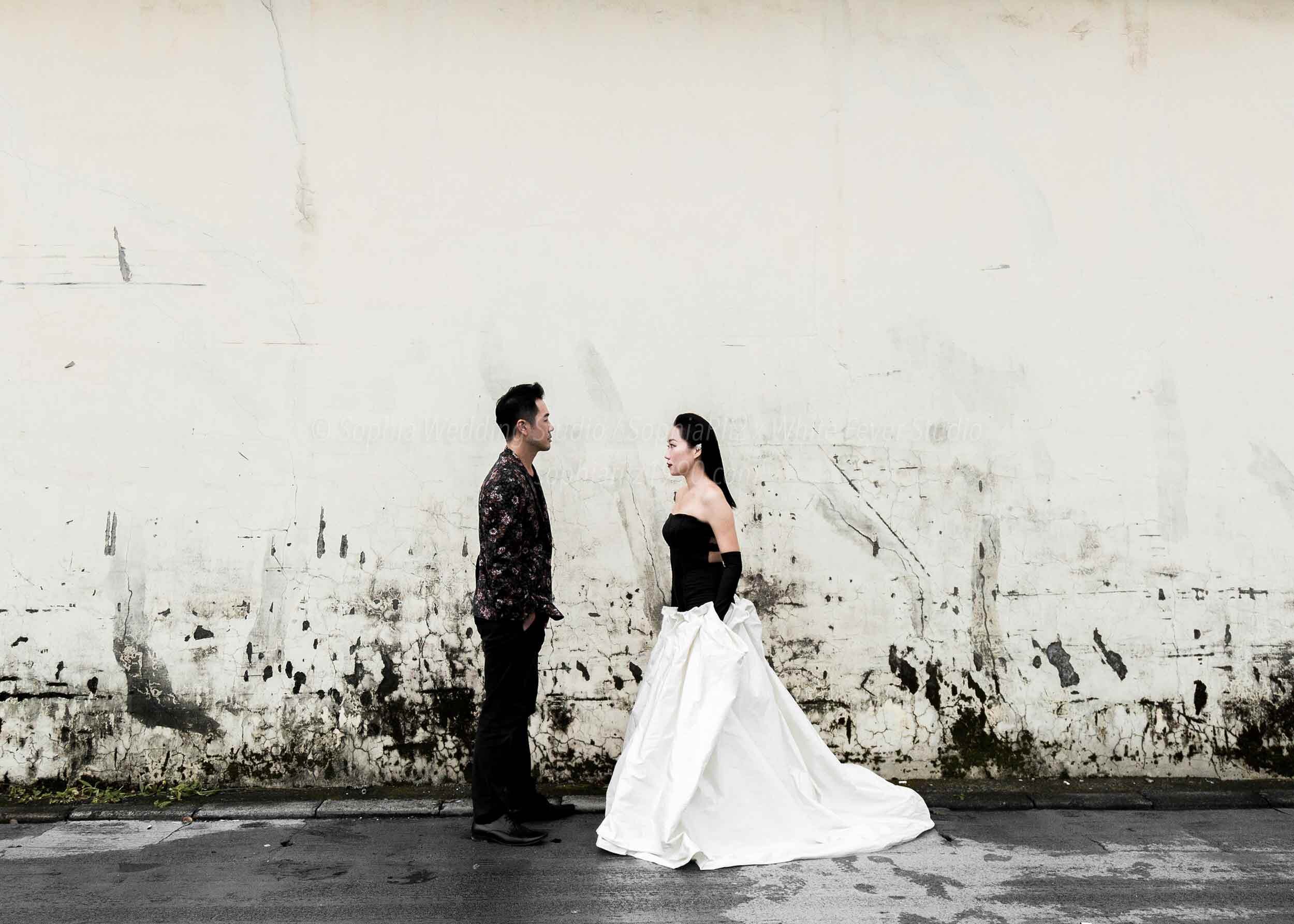  蘇菲雅婚紗-白色狂熱聯名-外景-街景-婚紗照 