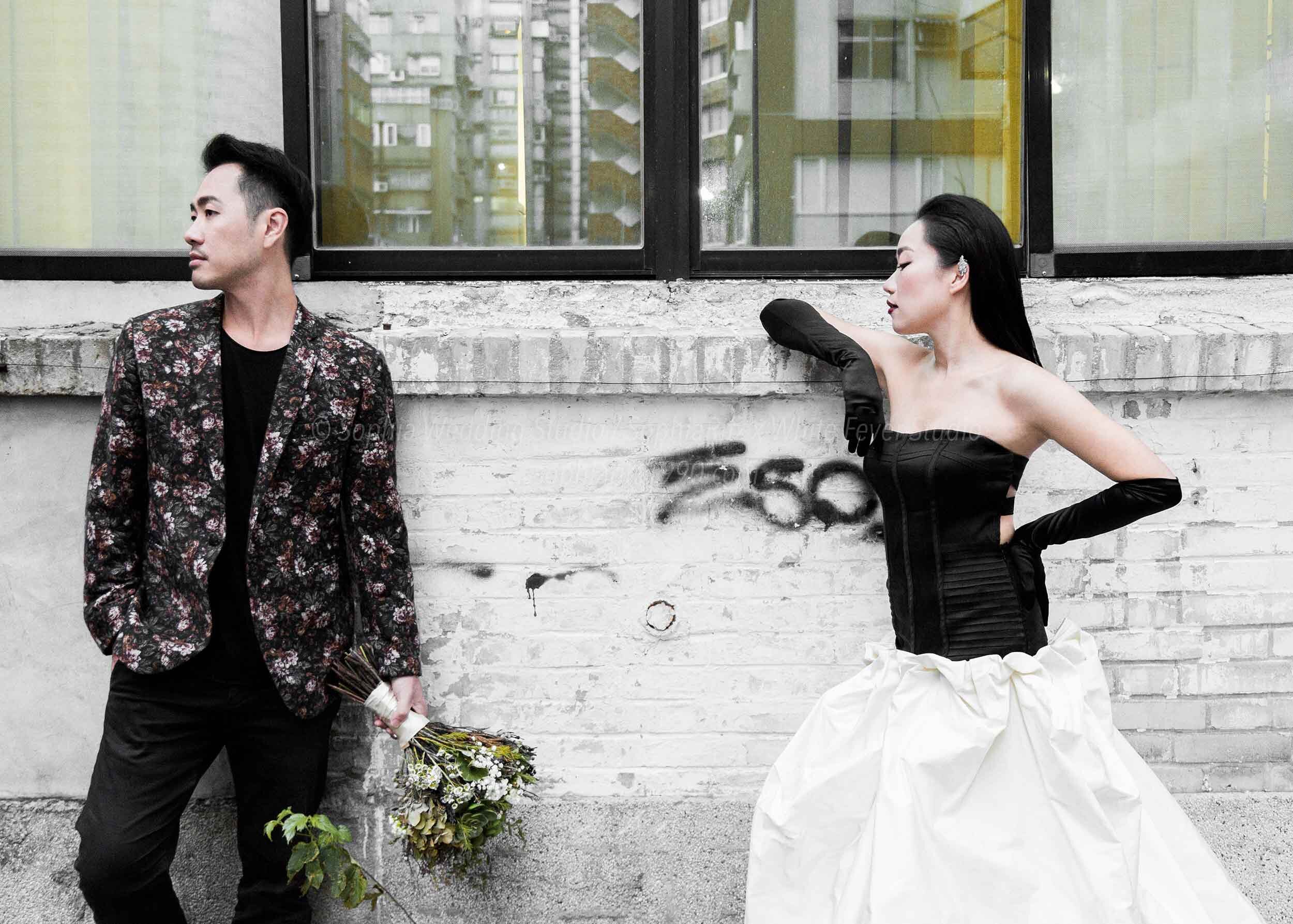  蘇菲雅婚紗-白色狂熱聯名-外景-街景-婚紗照 