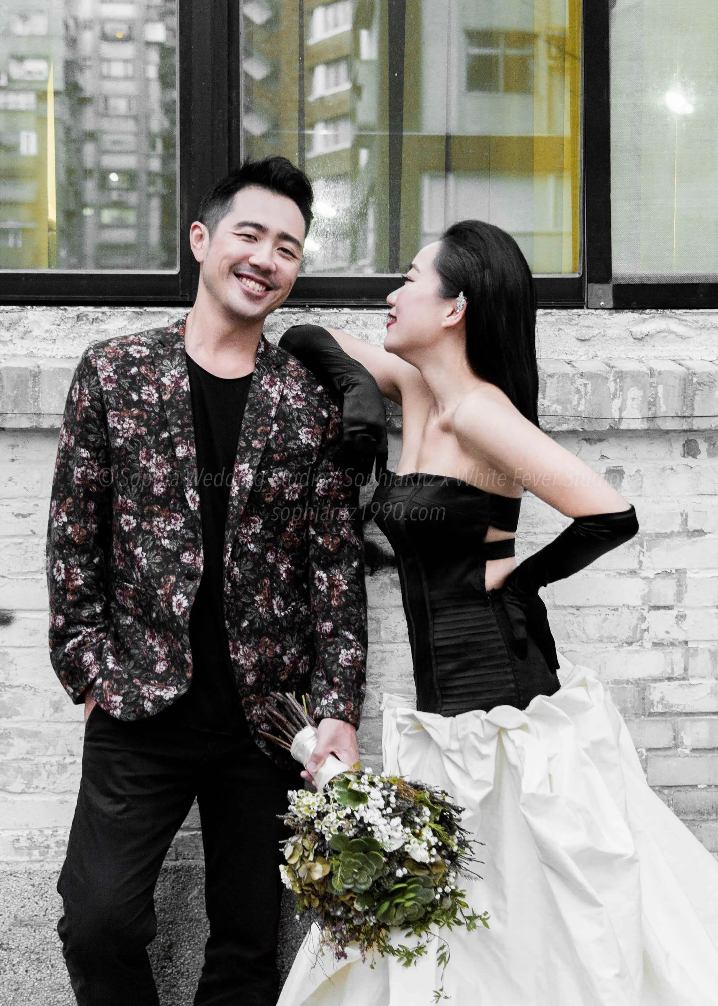  蘇菲雅婚紗-白色狂熱聯名-外景-街景-婚紗照 