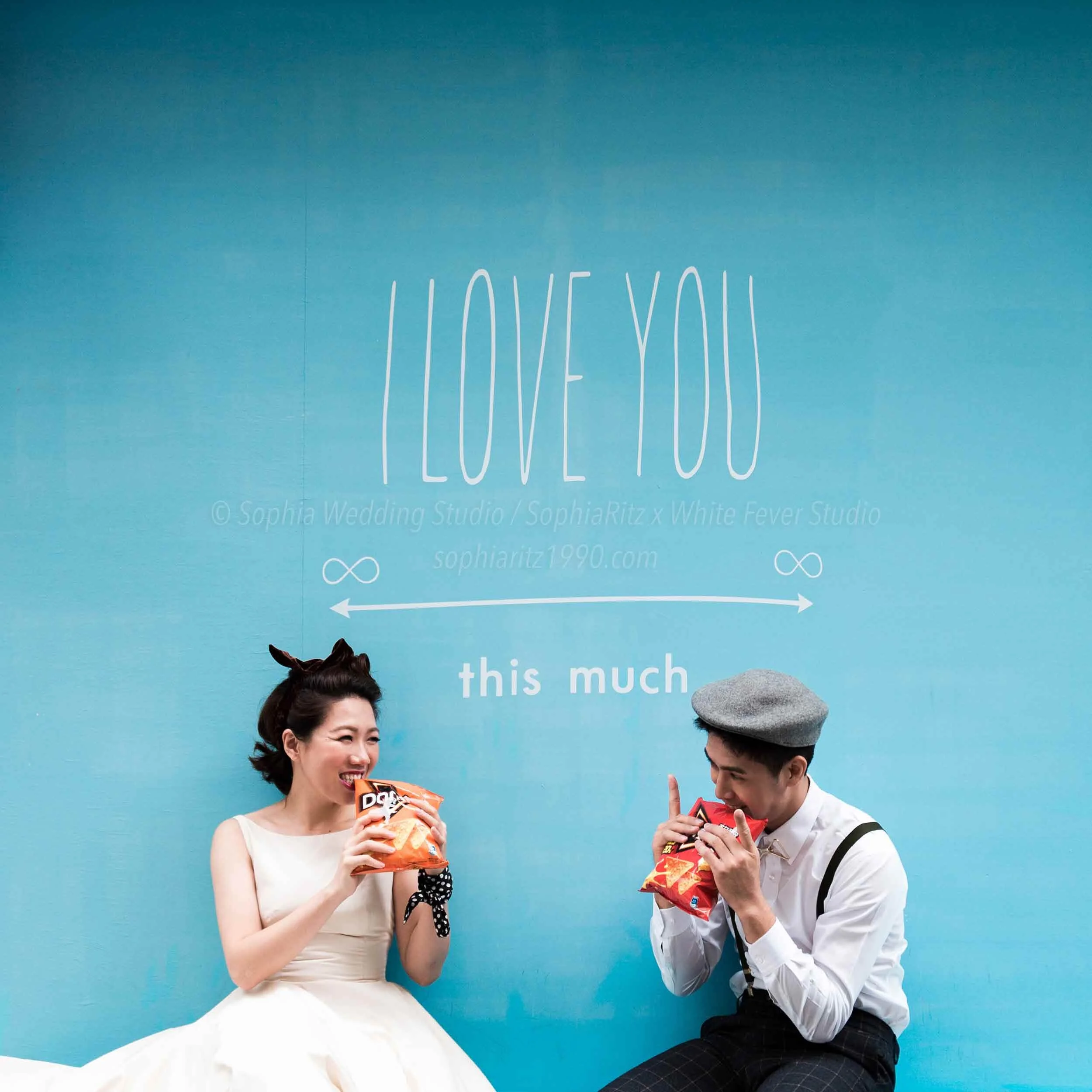  蘇菲雅婚紗-白色狂熱聯名-街景-外景-婚紗照 