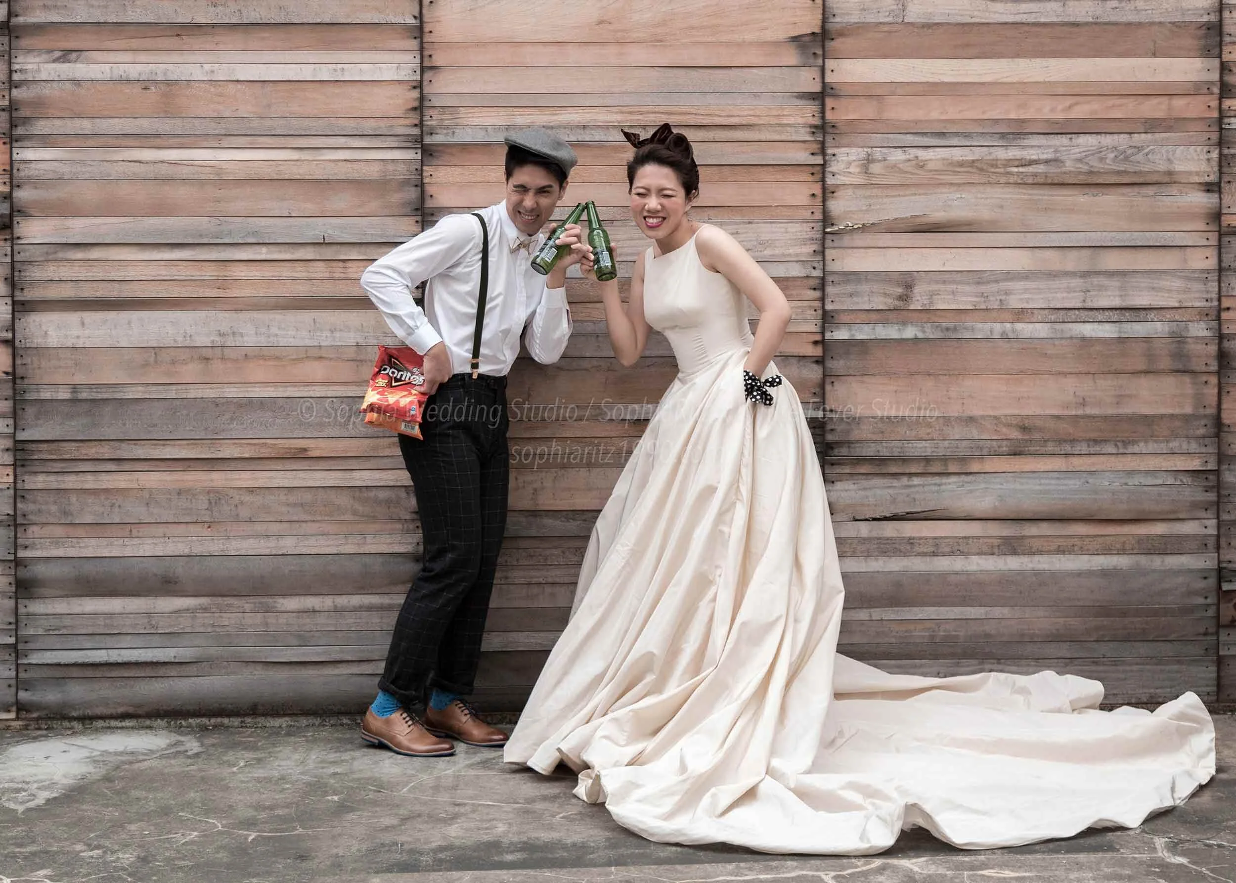  蘇菲雅婚紗-白色狂熱聯名-街景-婚紗照 