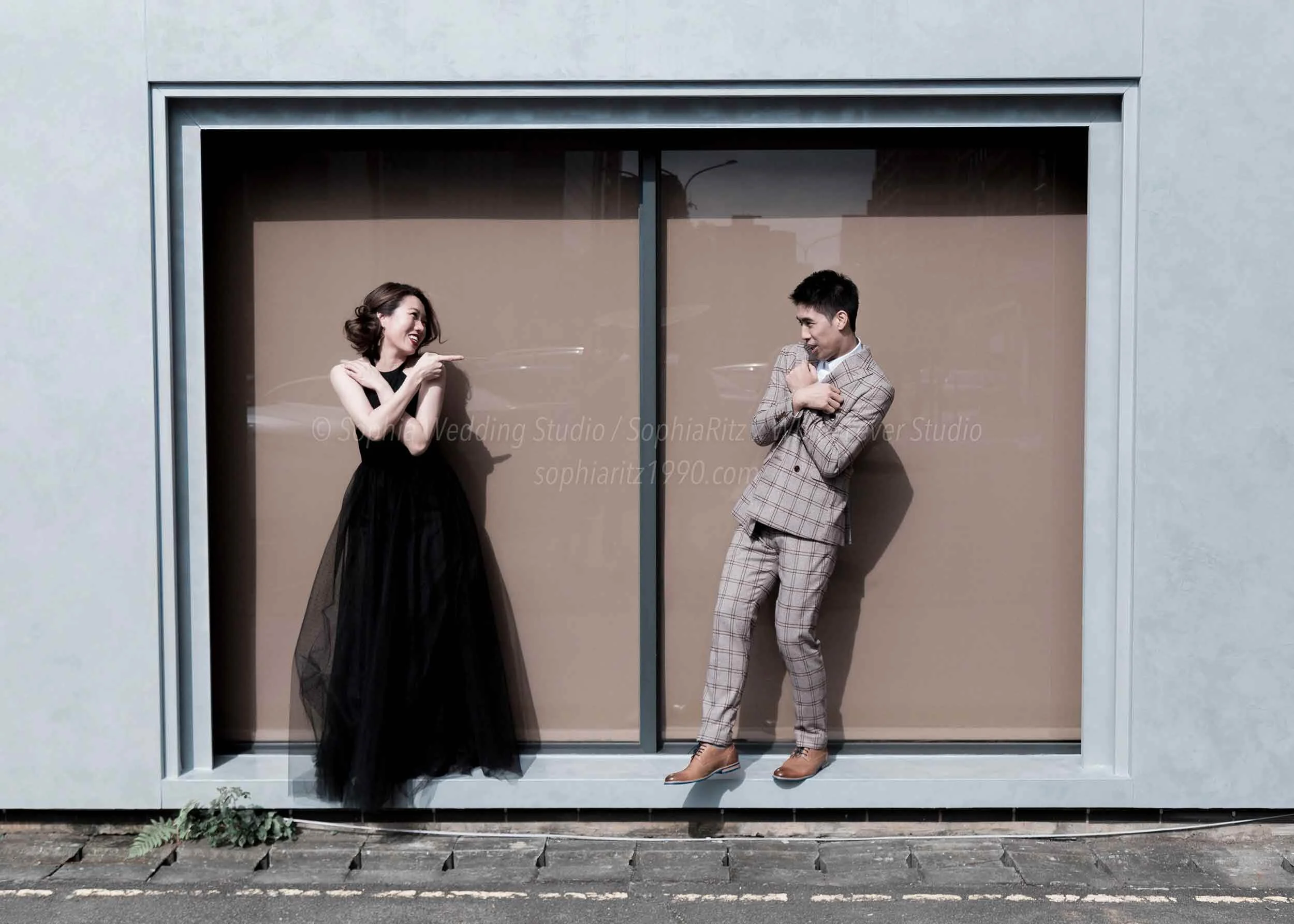  蘇菲雅婚紗-白色狂熱聯名-街景-外景-婚紗照 