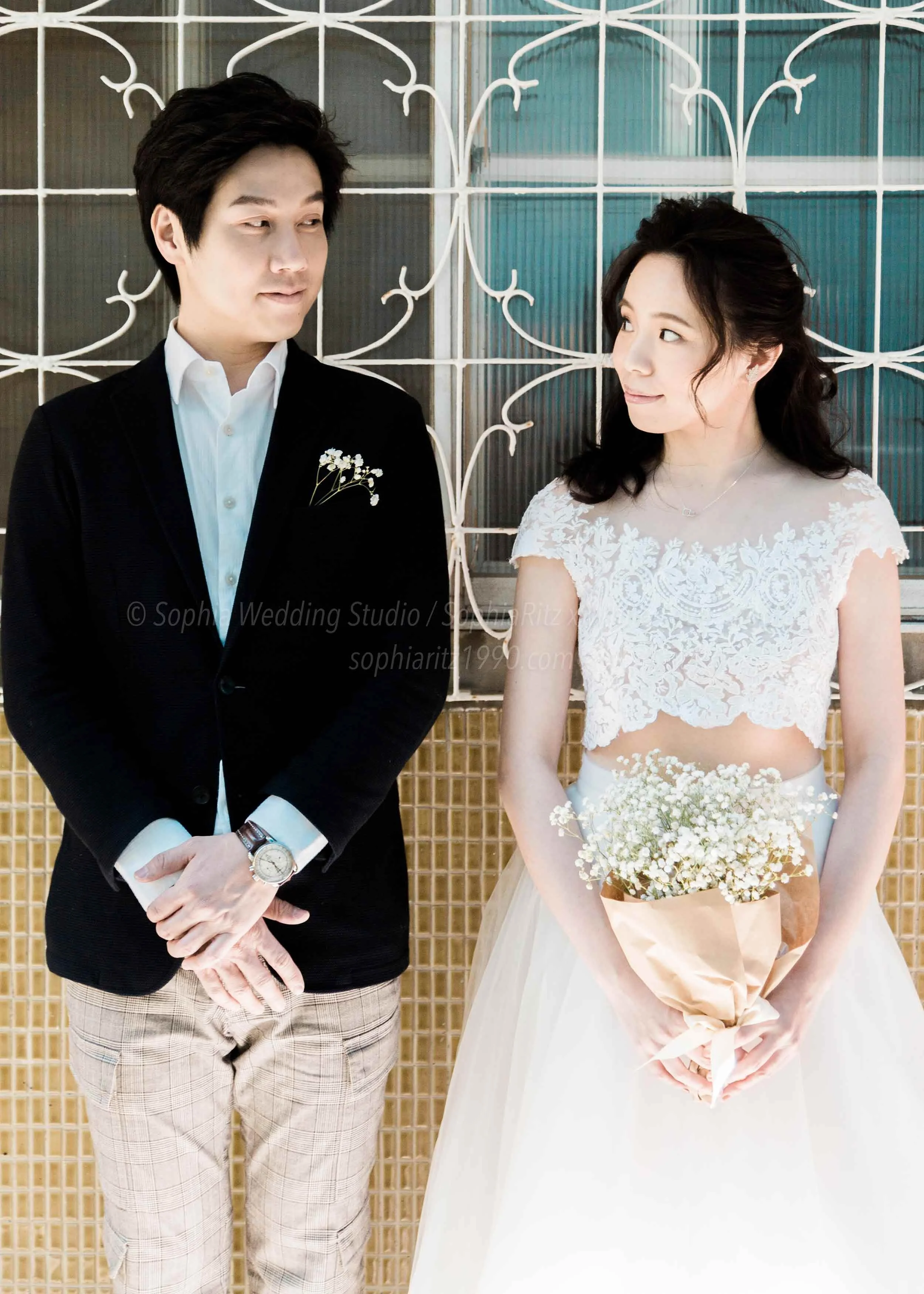  蘇菲雅婚紗-白色狂熱聯名-街景-外景-婚紗照 