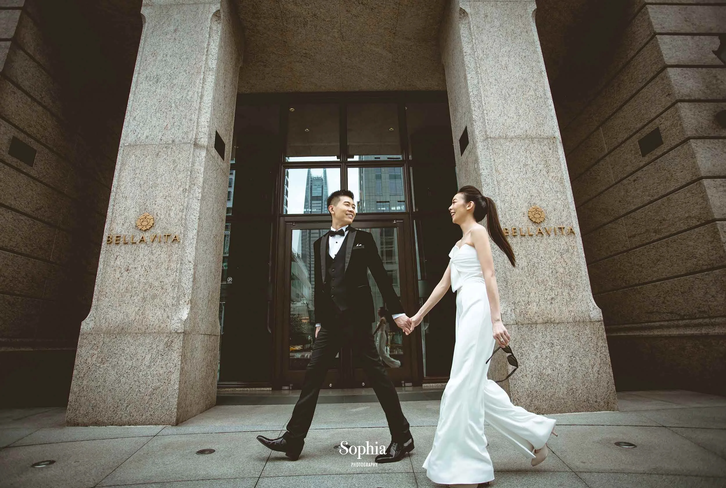  蘇菲雅婚紗-外景-bellavita-貴婦百貨-街景-婚紗照-婚紗照 