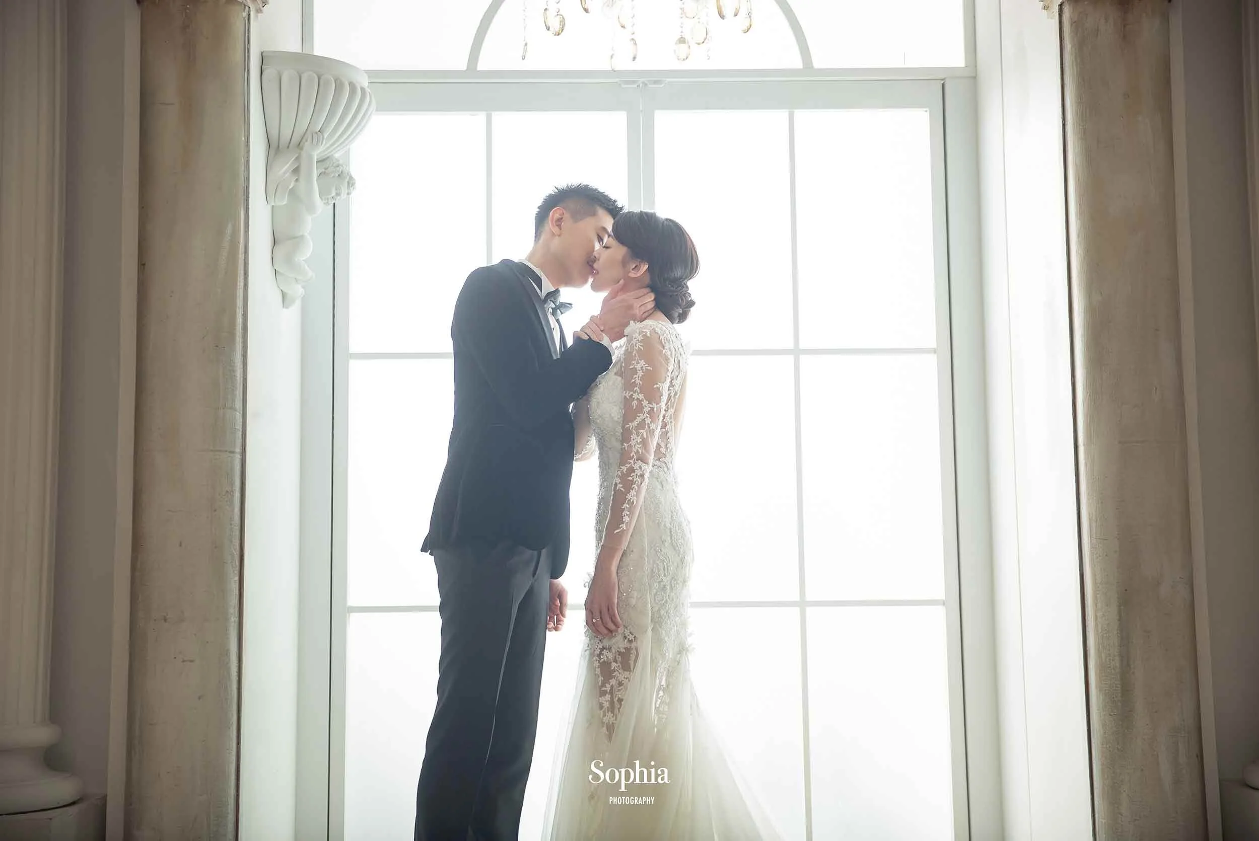  蘇菲雅婚紗-內景婚紗照-棚拍婚紗-歐風婚紗 