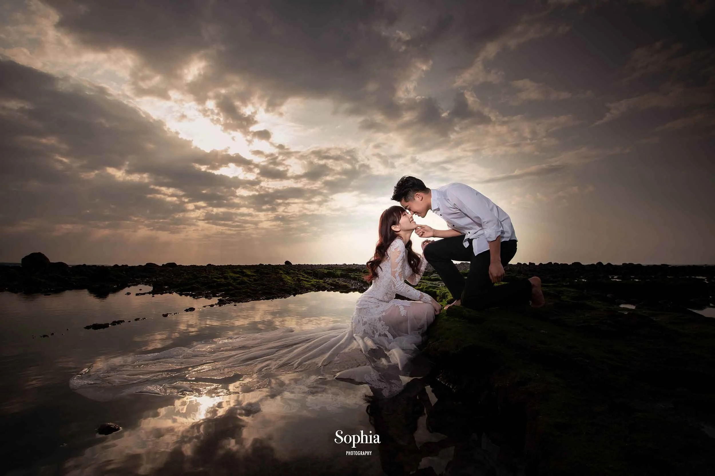  蘇菲雅婚紗-金山-海邊-夕陽婚紗 