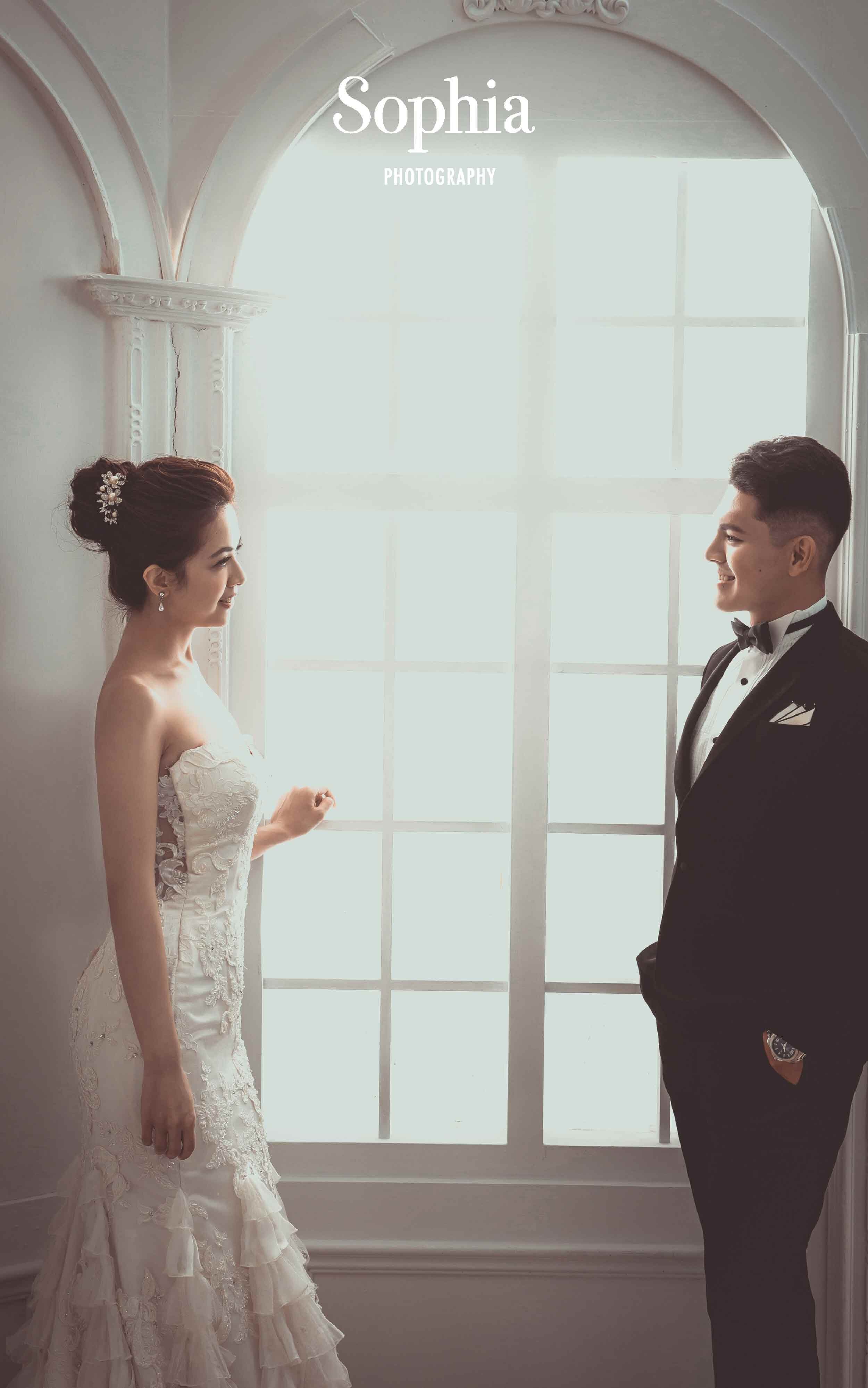  蘇菲雅婚紗-內景婚紗照-棚拍婚紗 