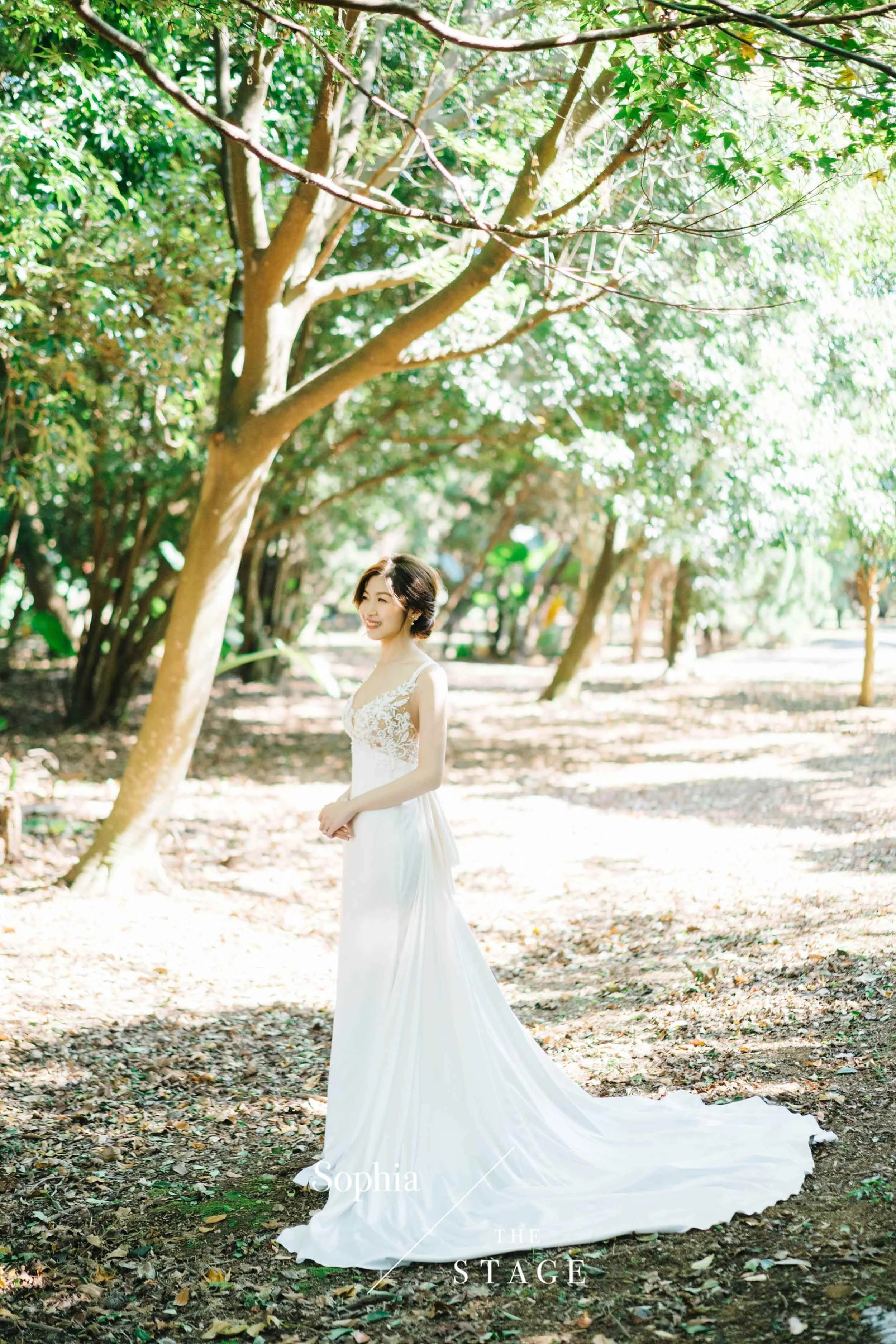  蘇菲雅婚紗-美式婚紗照-素雅禮服-清婚紗-外景-森林 