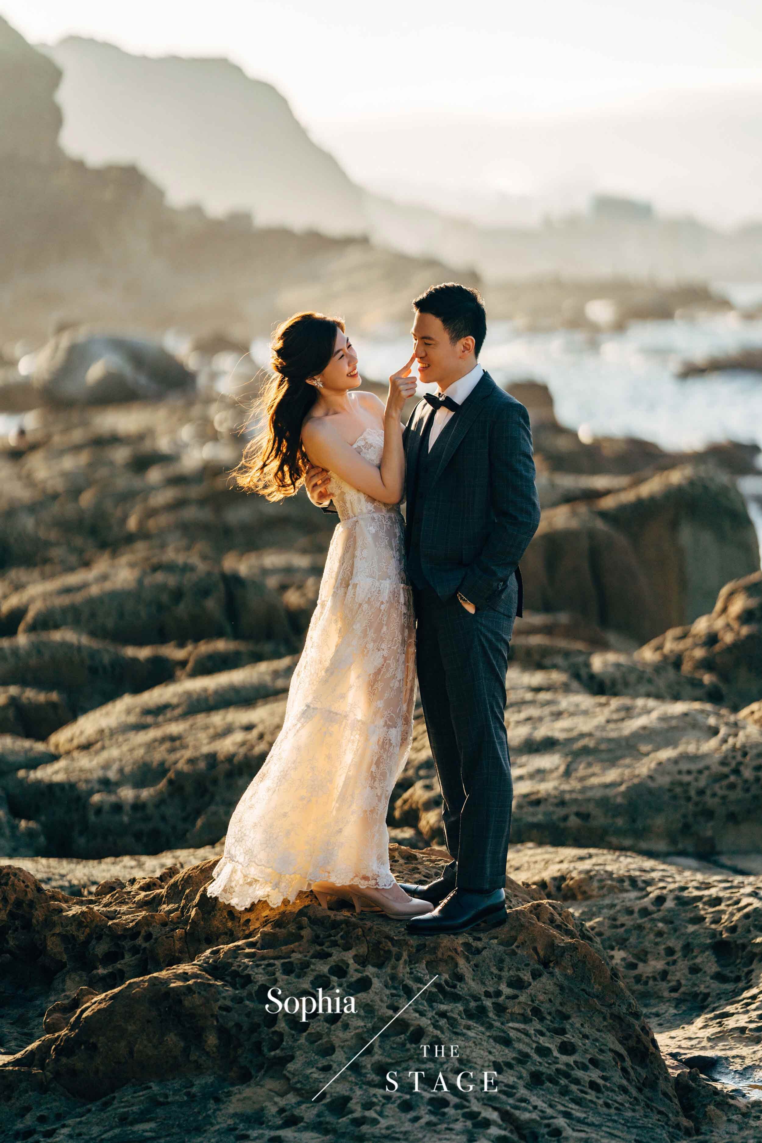  蘇菲雅婚紗-外景-森林-美式婚紗照-風景-龜山島-沿岸 