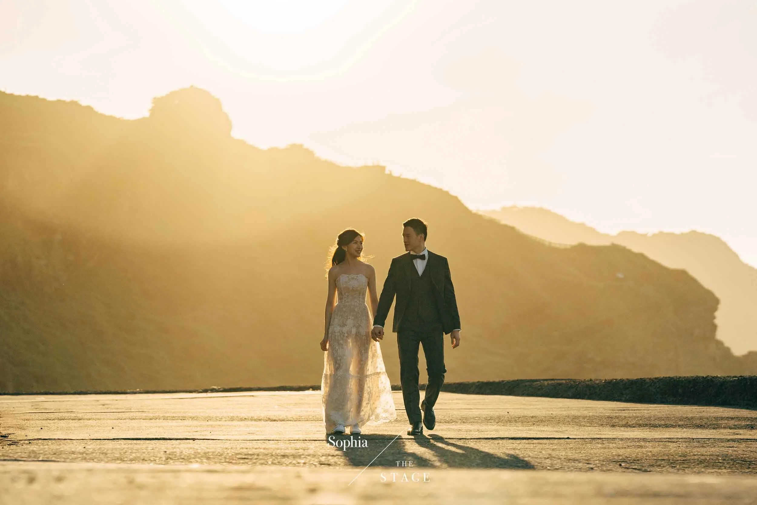 蘇菲雅婚紗-外景-森林-美式婚紗照-風景-龜山島-人物近照-逆光 
