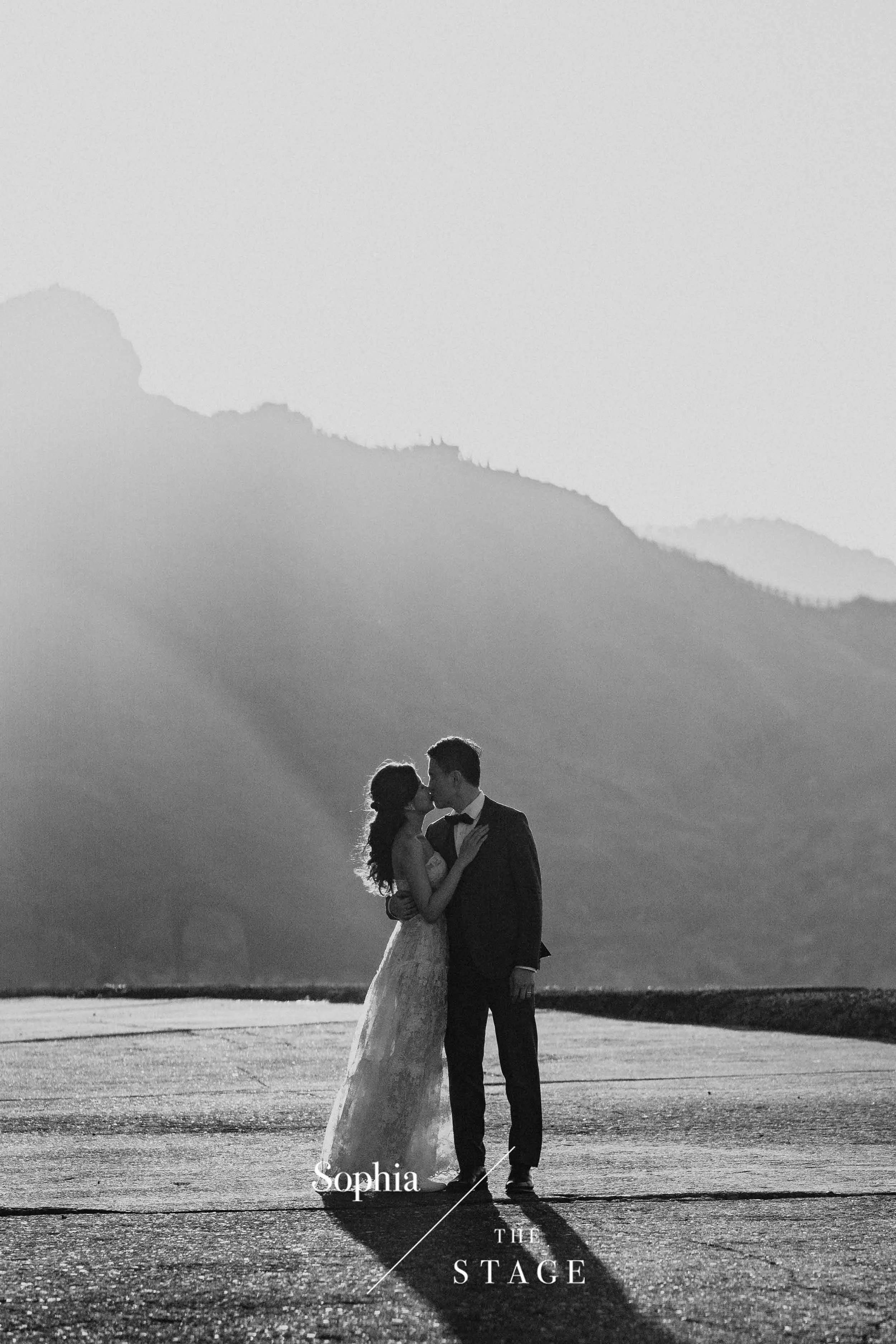  蘇菲雅婚紗-外景-森林-美式婚紗照-風景-龜山島-人物近照-黑白 