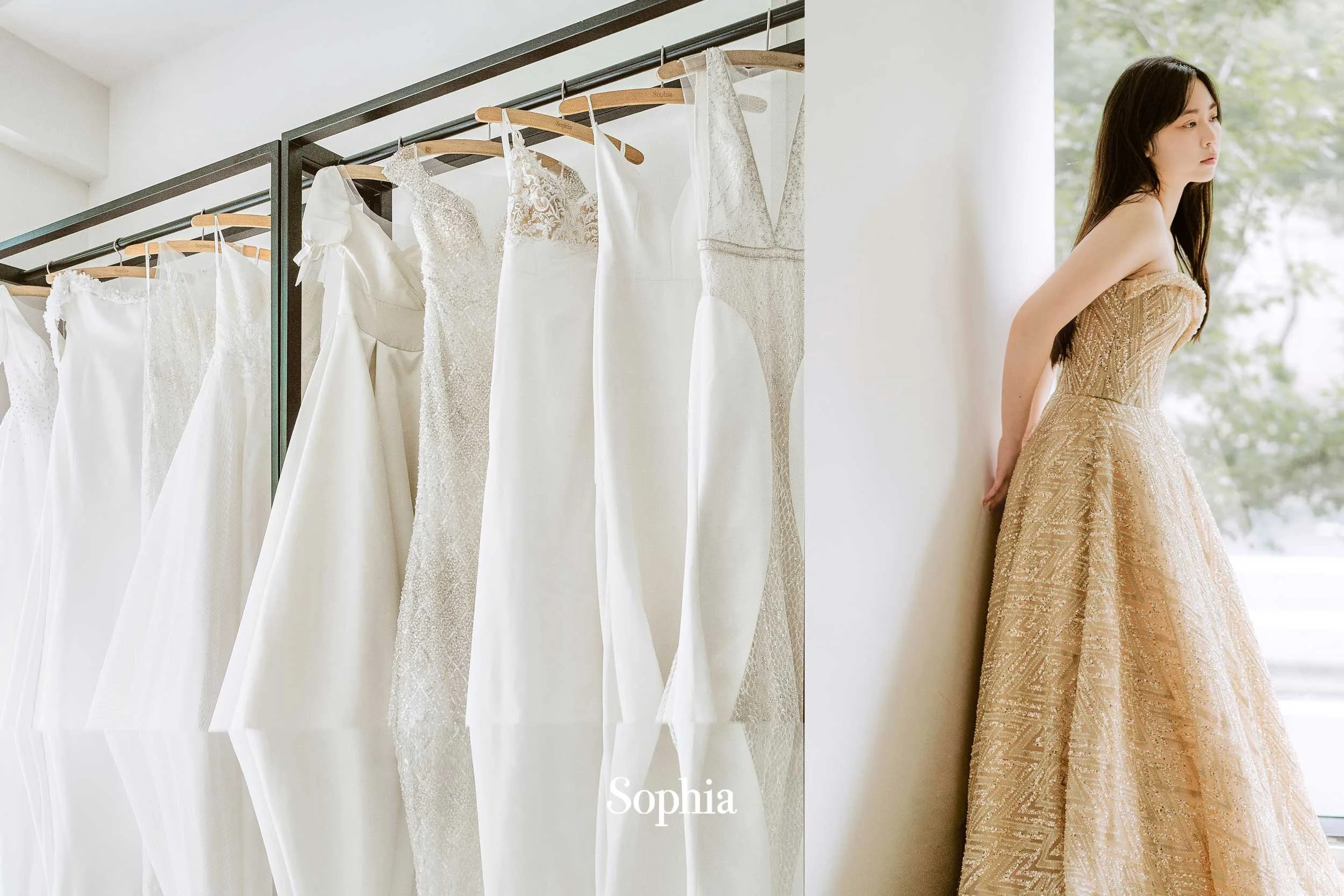 沈浸式婚紗試穿體驗！第一次挑婚紗也能挑到欲罷不能