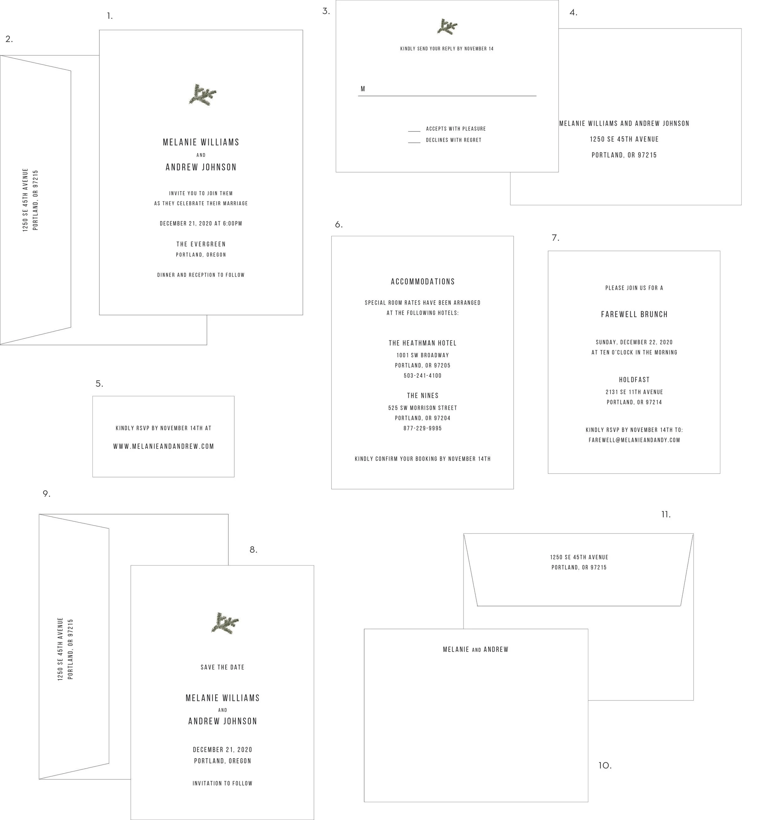 Letterpress Wedding Invitations Evergreen Style.jpg