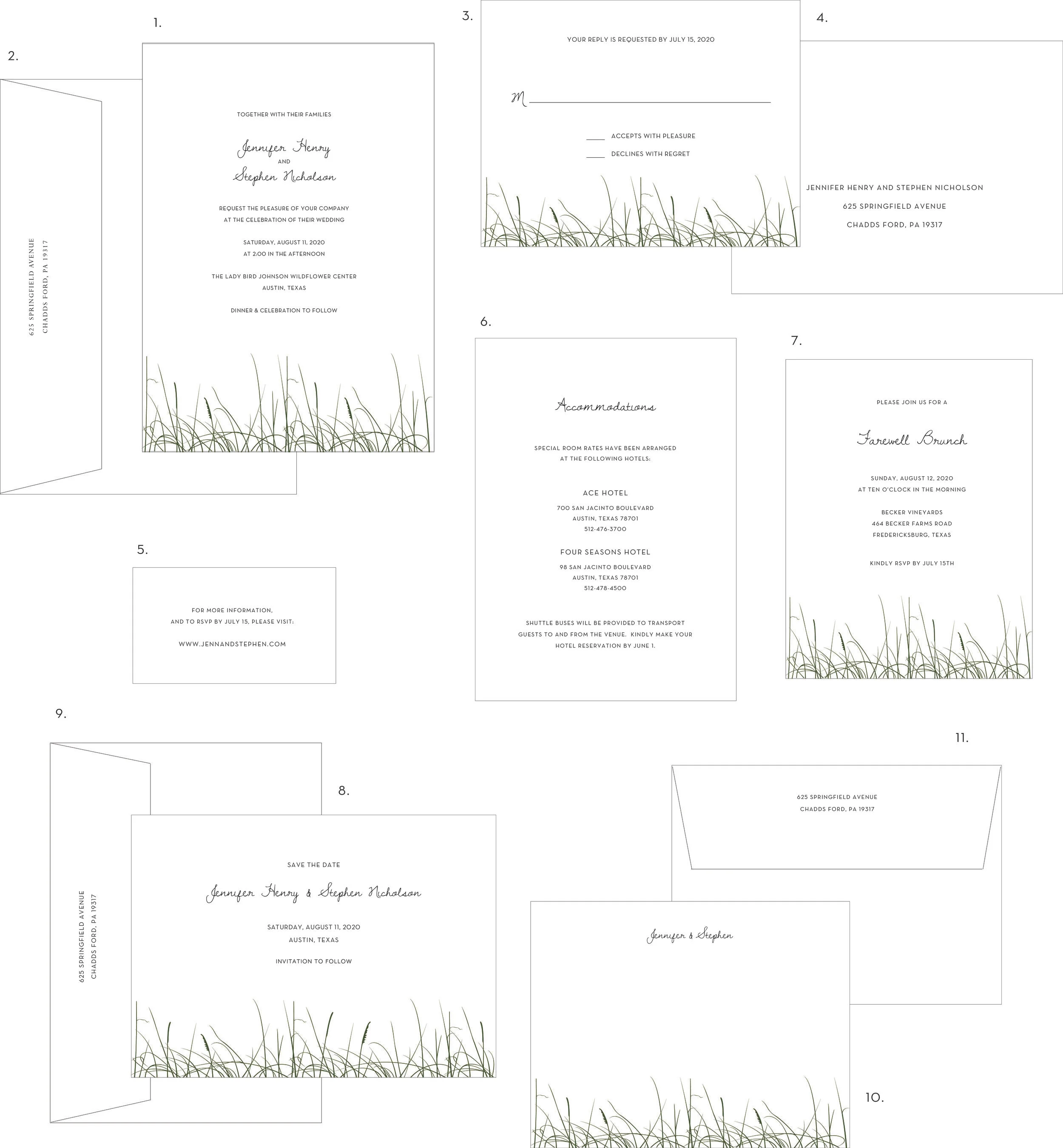 Letterpress Wedding Invitations Grass Style.jpg
