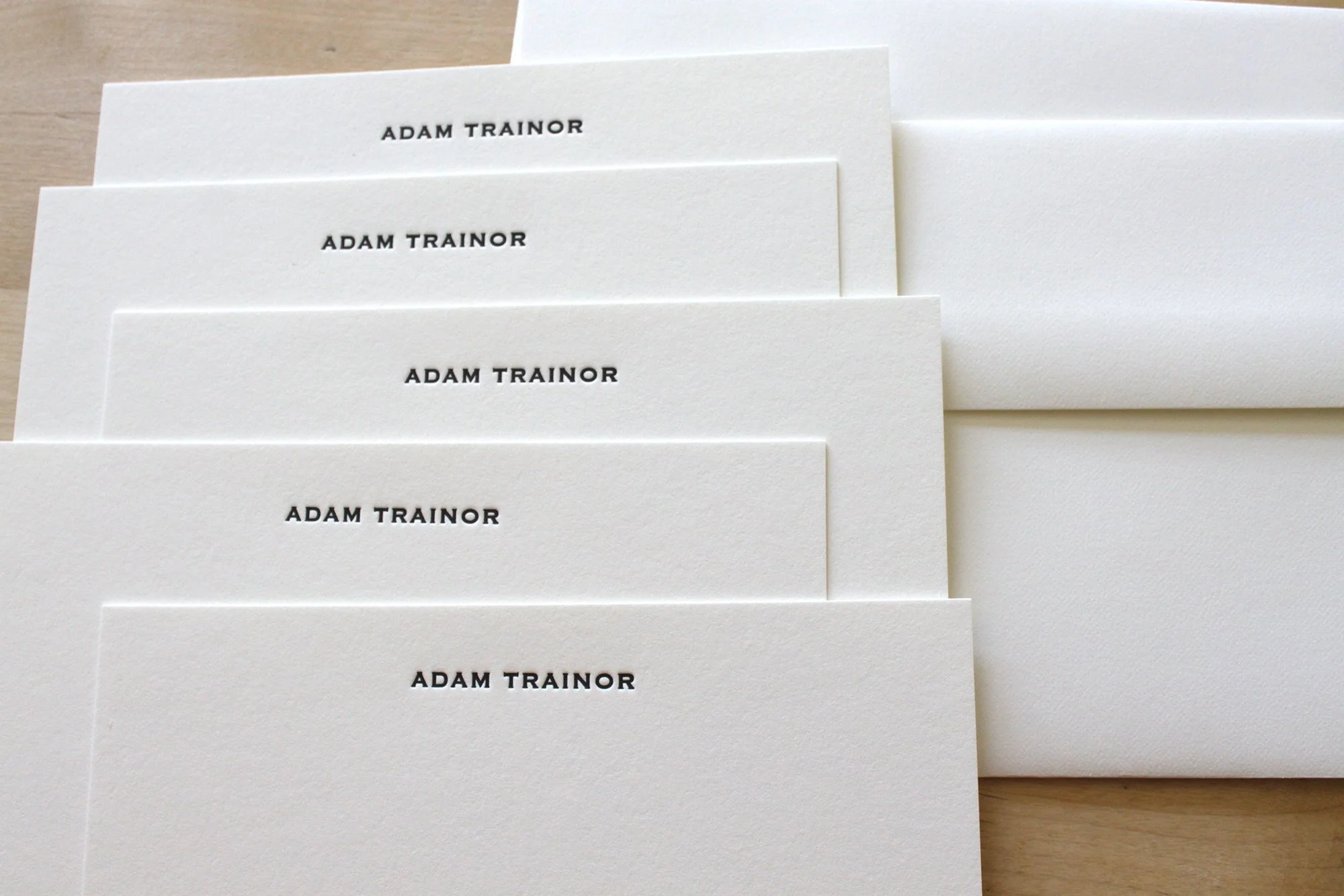 Custom Letterpress Stationery Moontree Letterpress