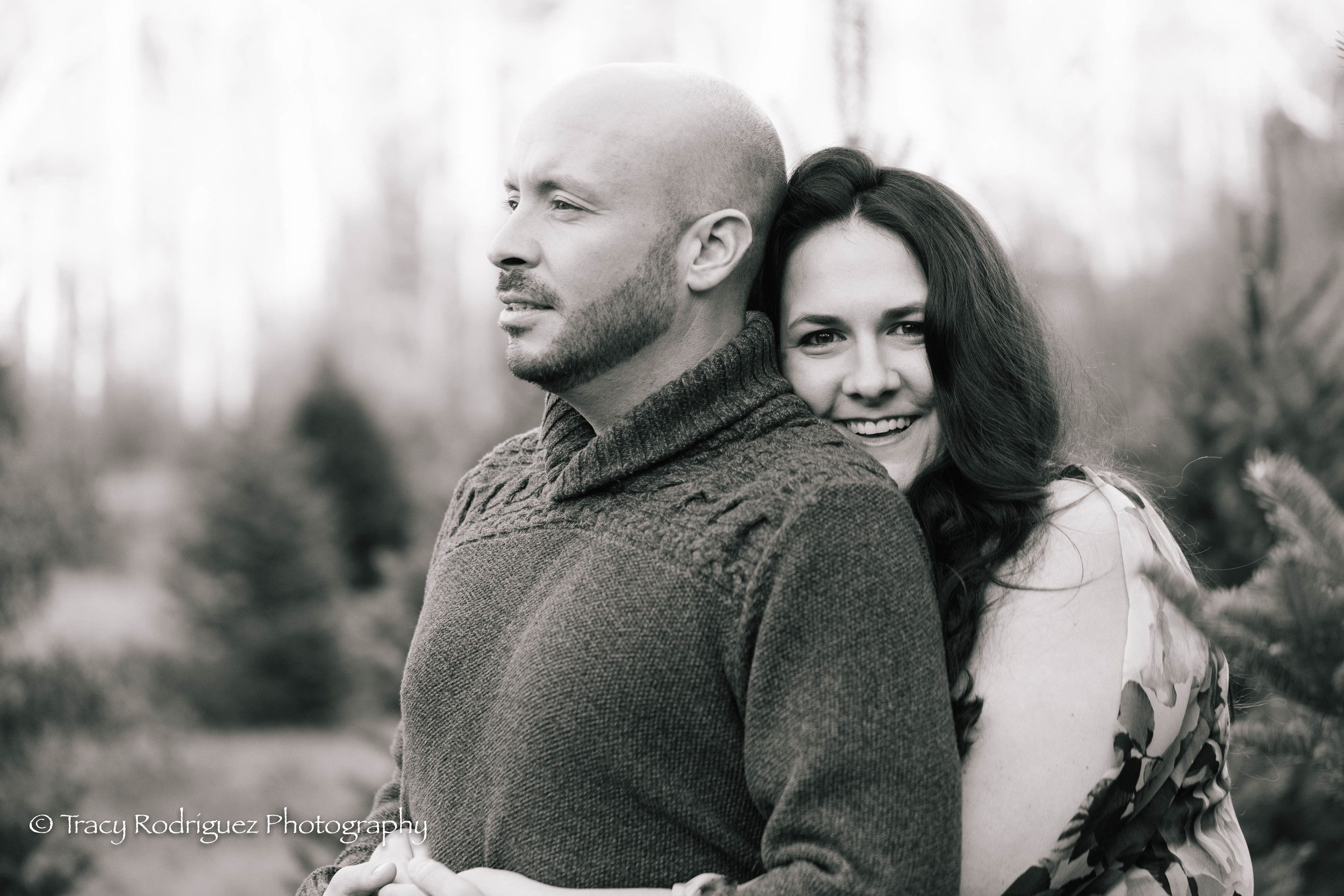 Christmas Tree Farm Engagement Session - Boston Engagement Session by Tracy Rodriguez Photography