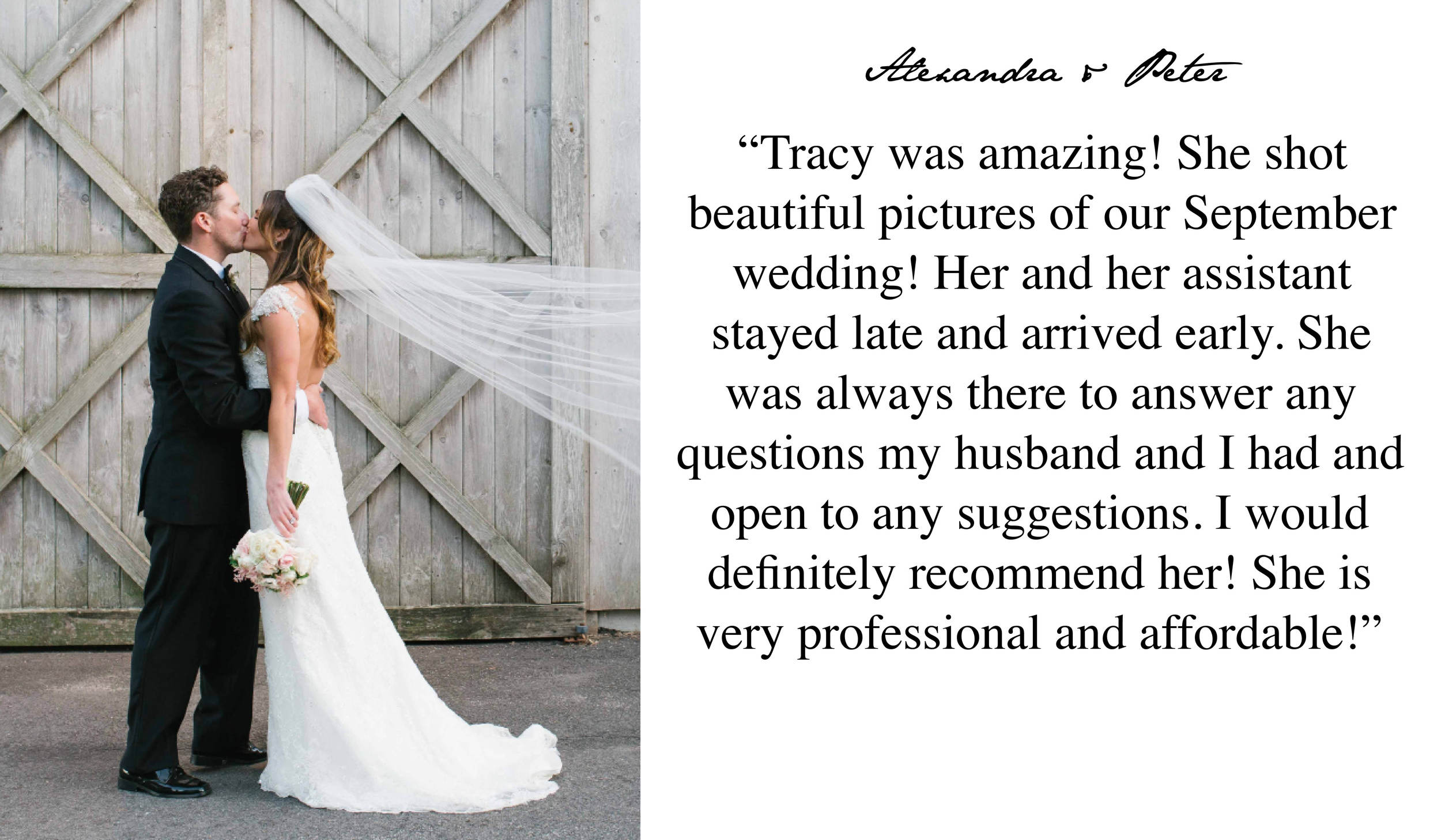 Boston Wedding Photographer 5 Star Review