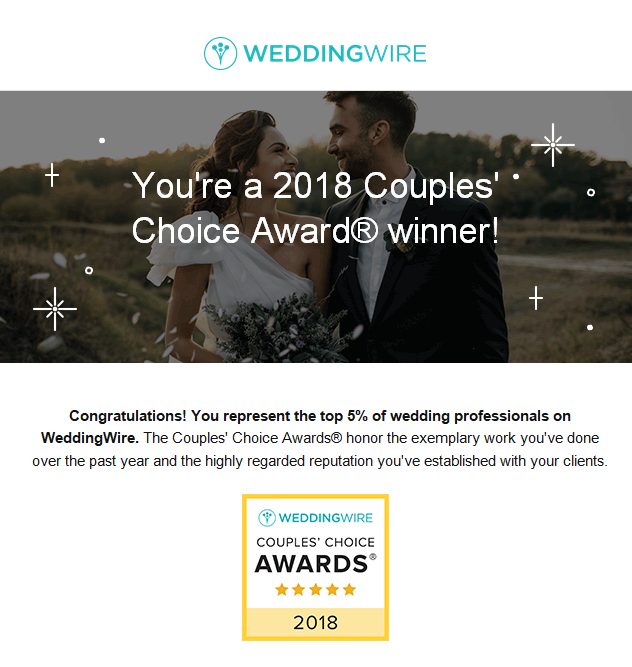 Boston Wedding Photographer Award