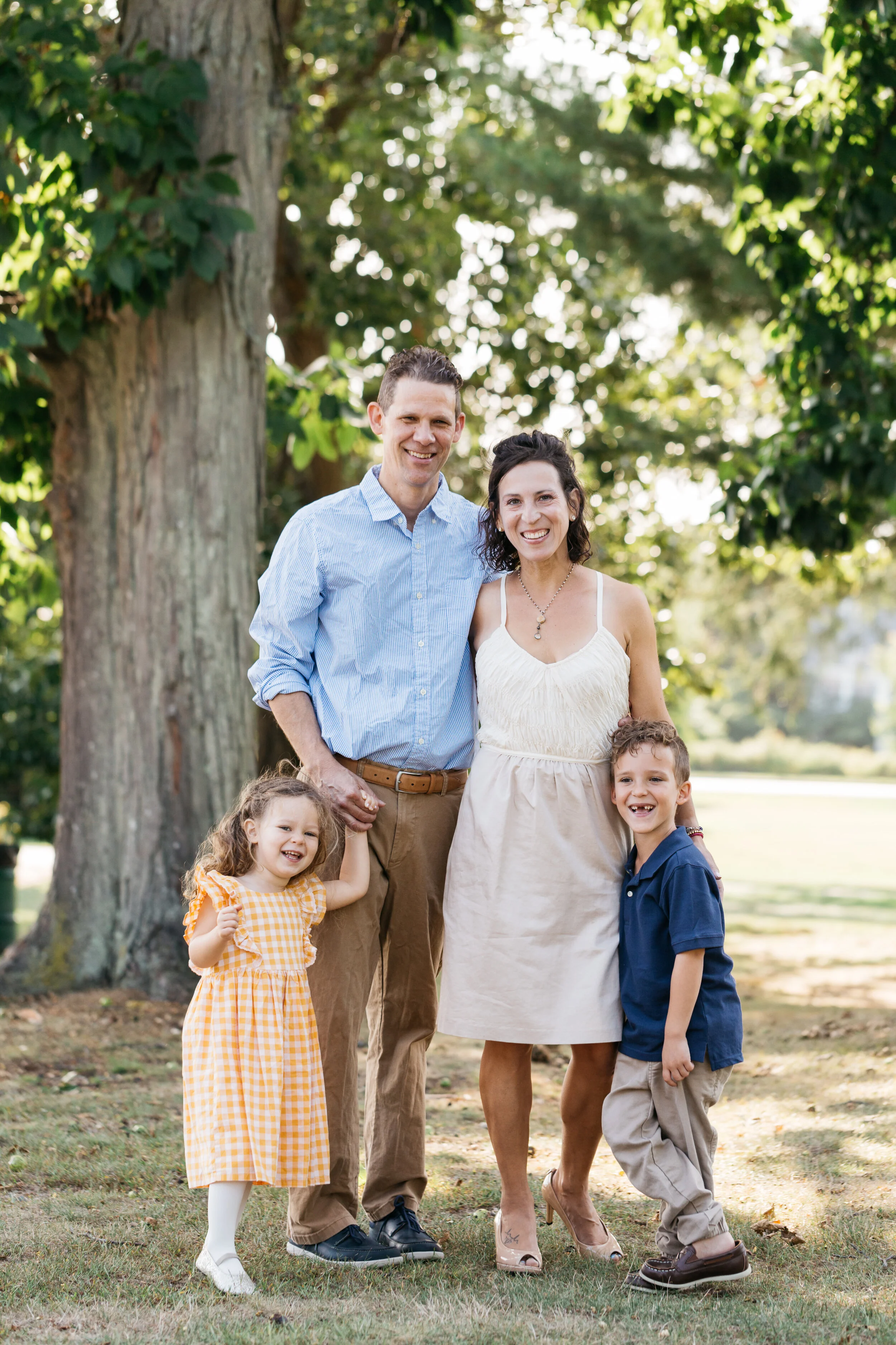 The Barton family this September in Dedham, MA.