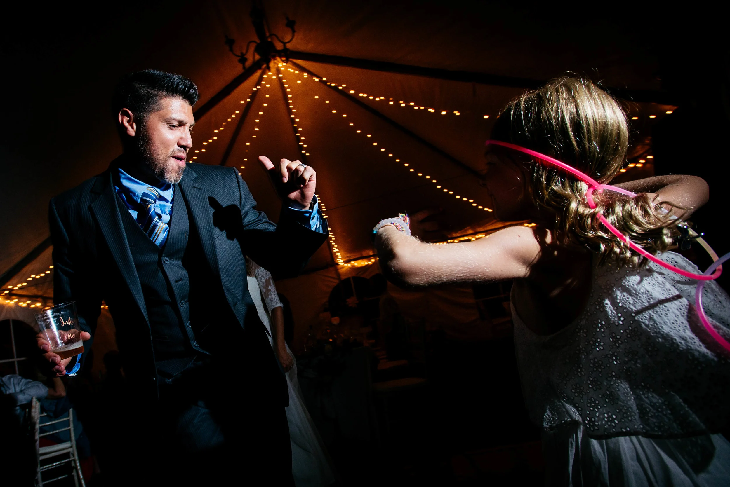 Extended Play Photography documentary wedding photography in Albuquerque, New Mexico. Capitan wedding reception dancing candid.