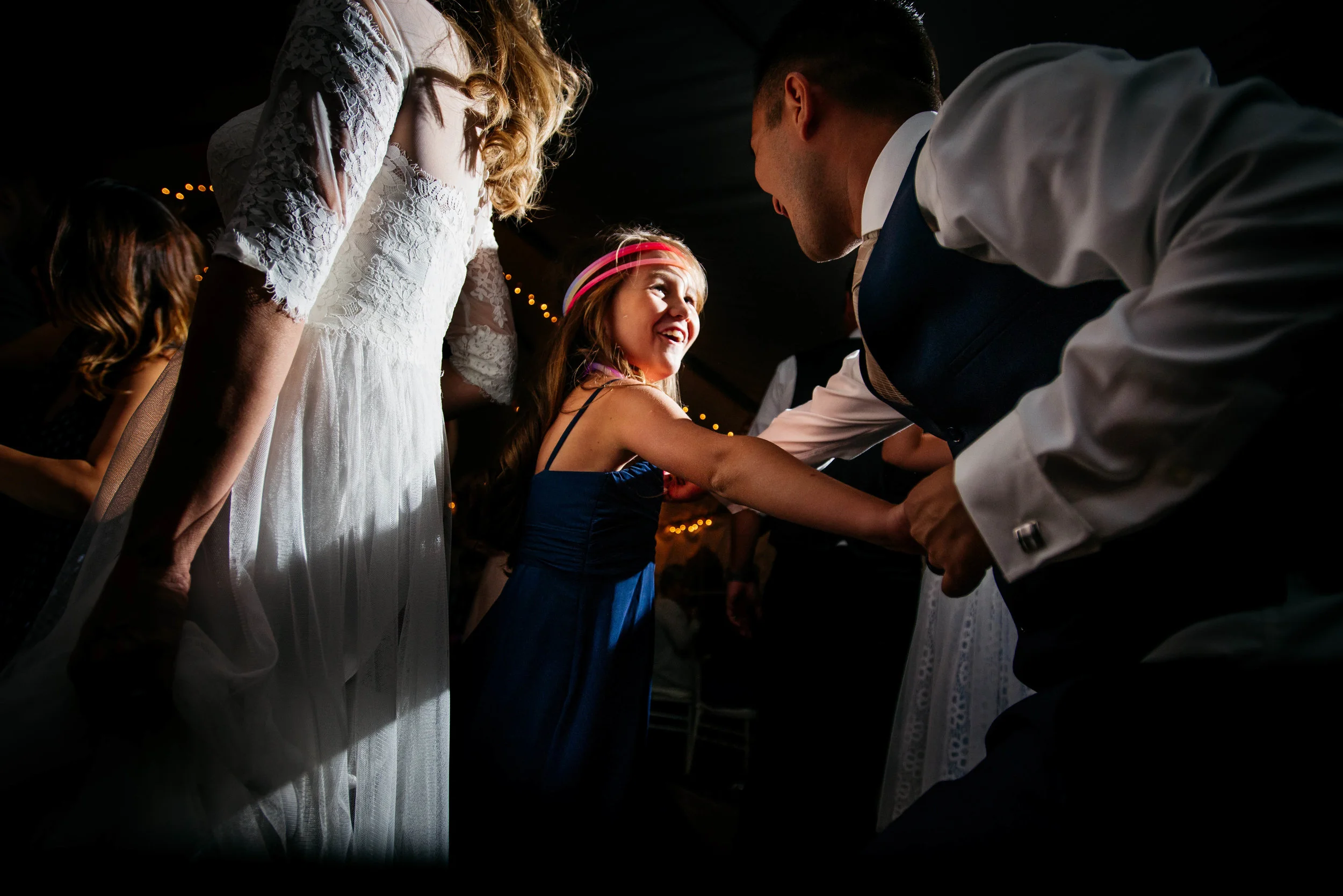 Extended Play Photography documentary wedding photography in Albuquerque, New Mexico. Capitan wedding reception dancing candid.