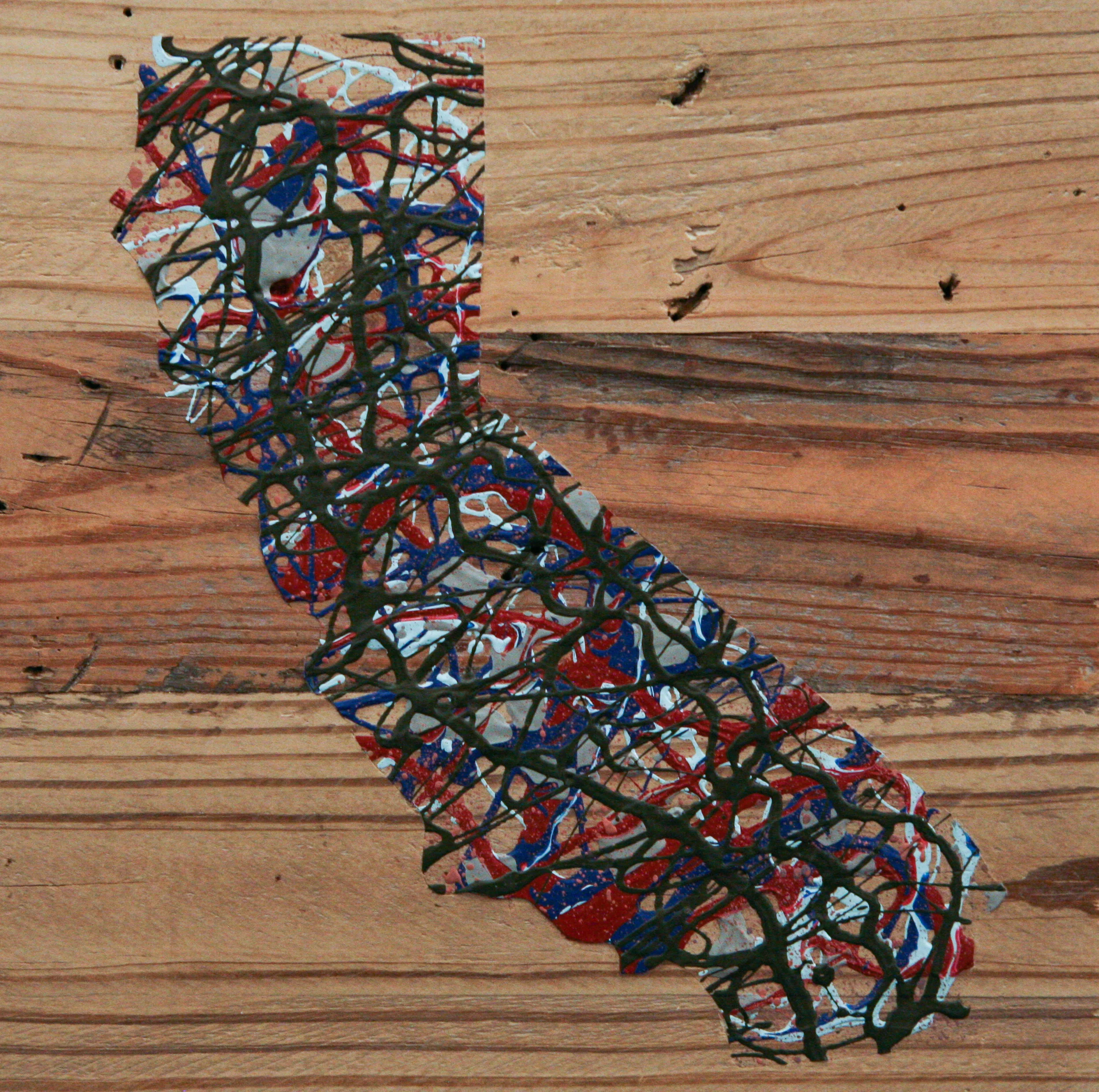  10" x 10" acrylic on reclaimed wood photo by  Rebecca Reed  