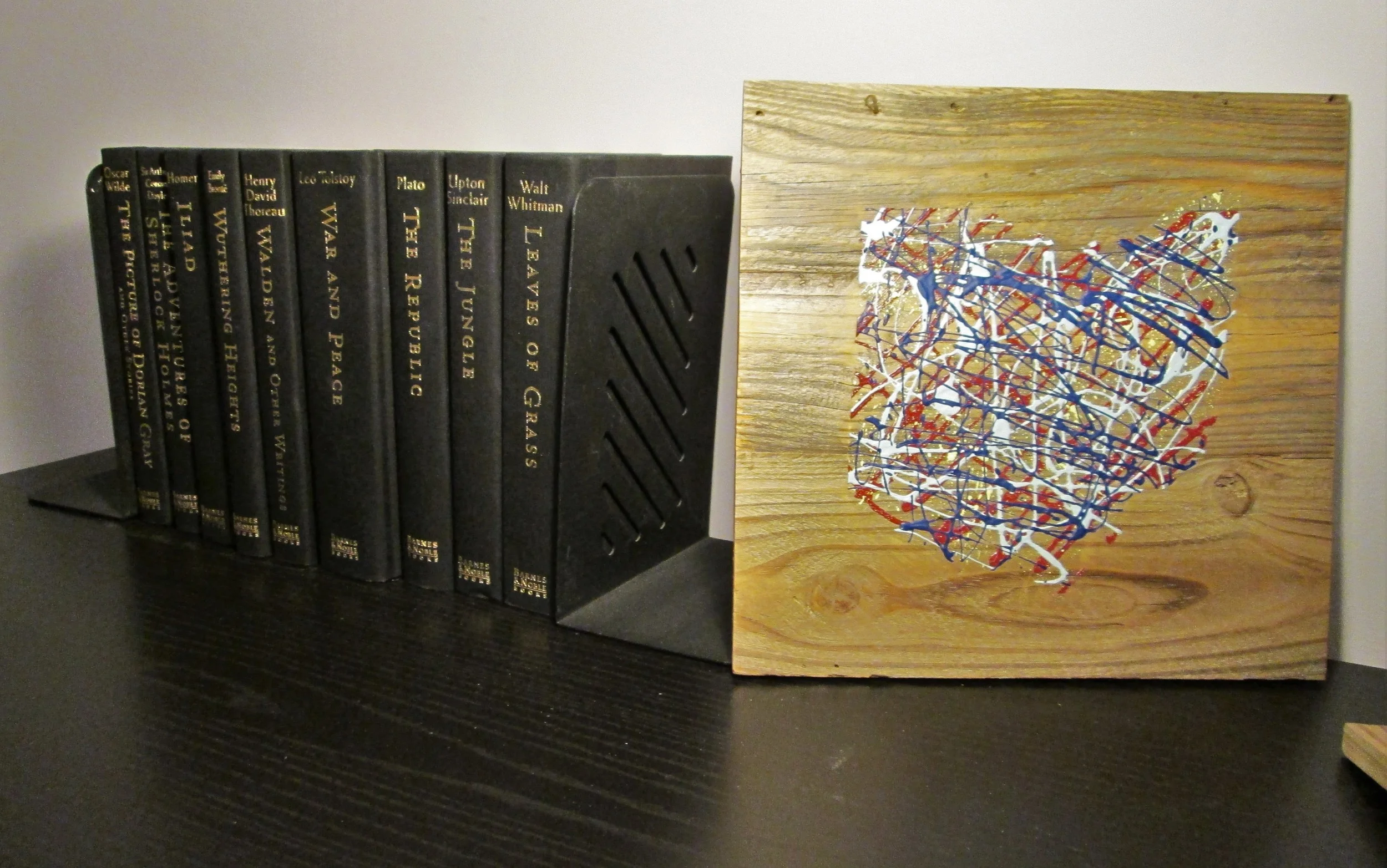  10" x 10" acrylic on reclaimed wood 