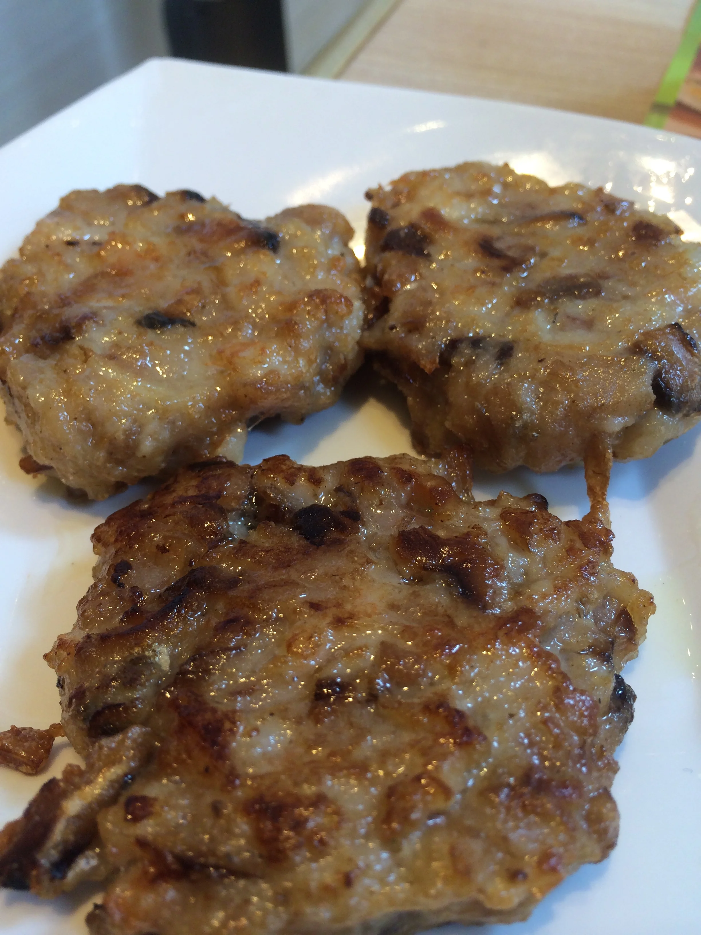 Pan Fried Lotus and Water Chestnut with Pork