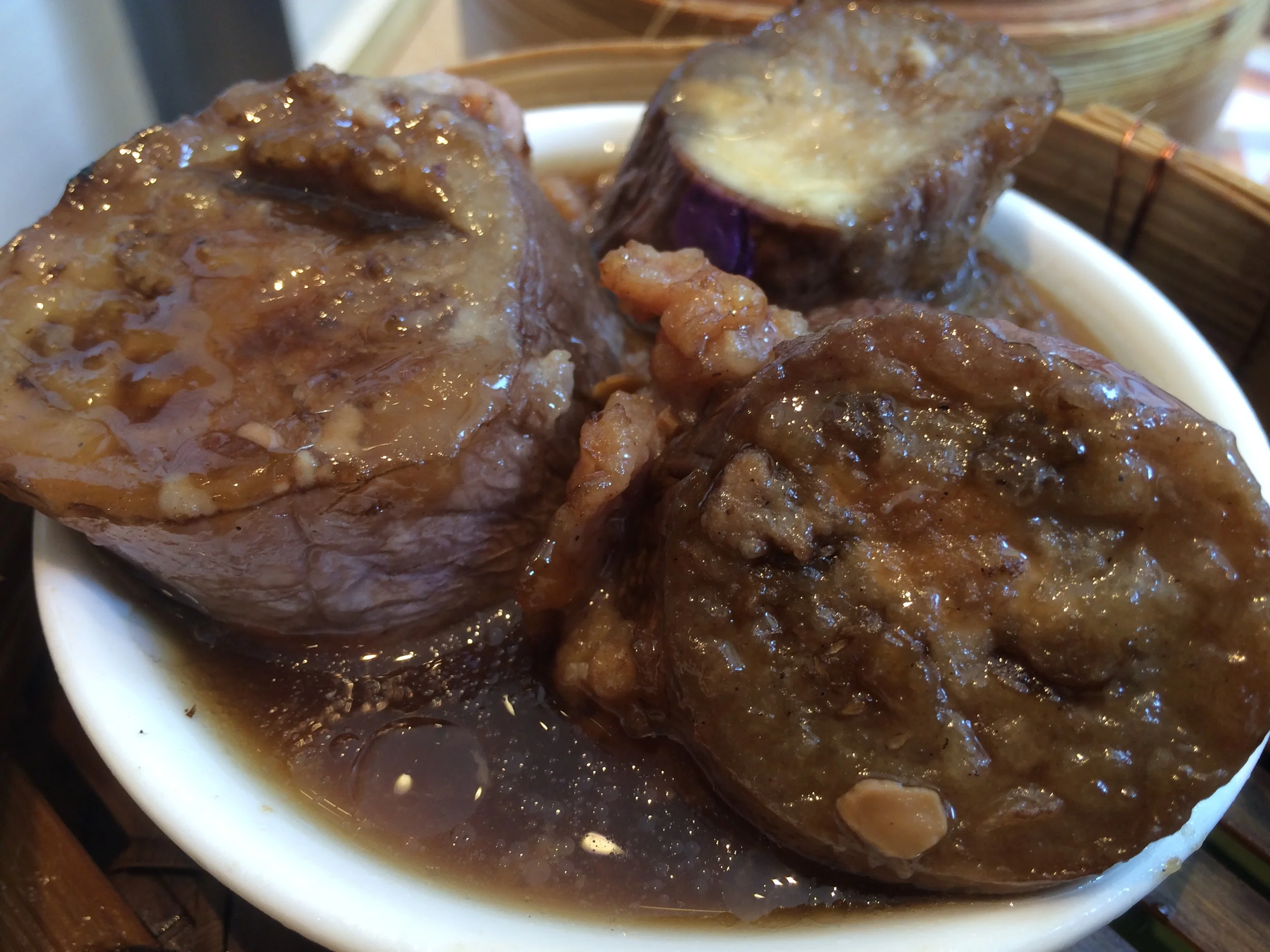 Steamed Eggplant Stuffed with Pork