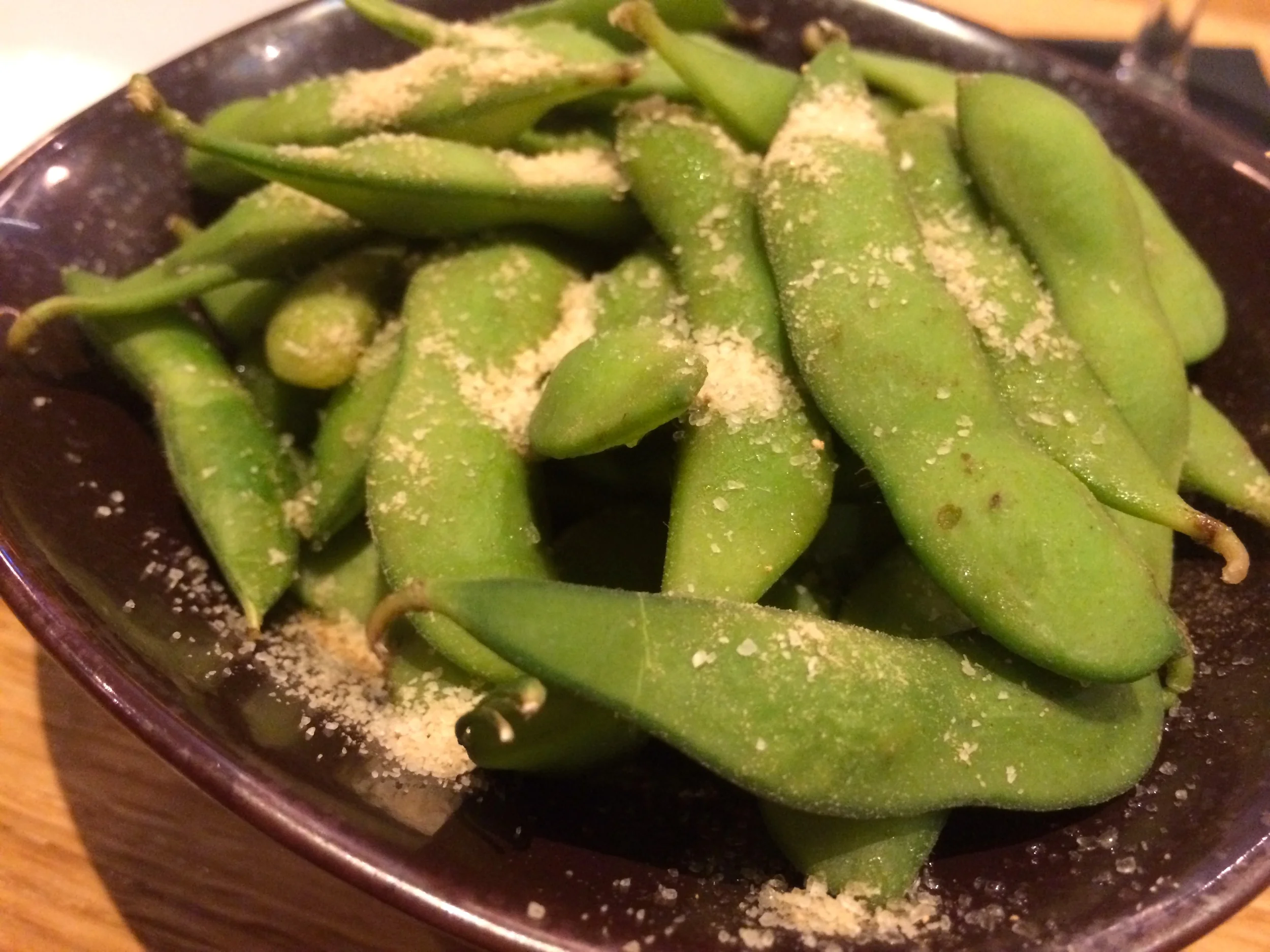 Edamame with Hakata Yuzu and British Sea Salt