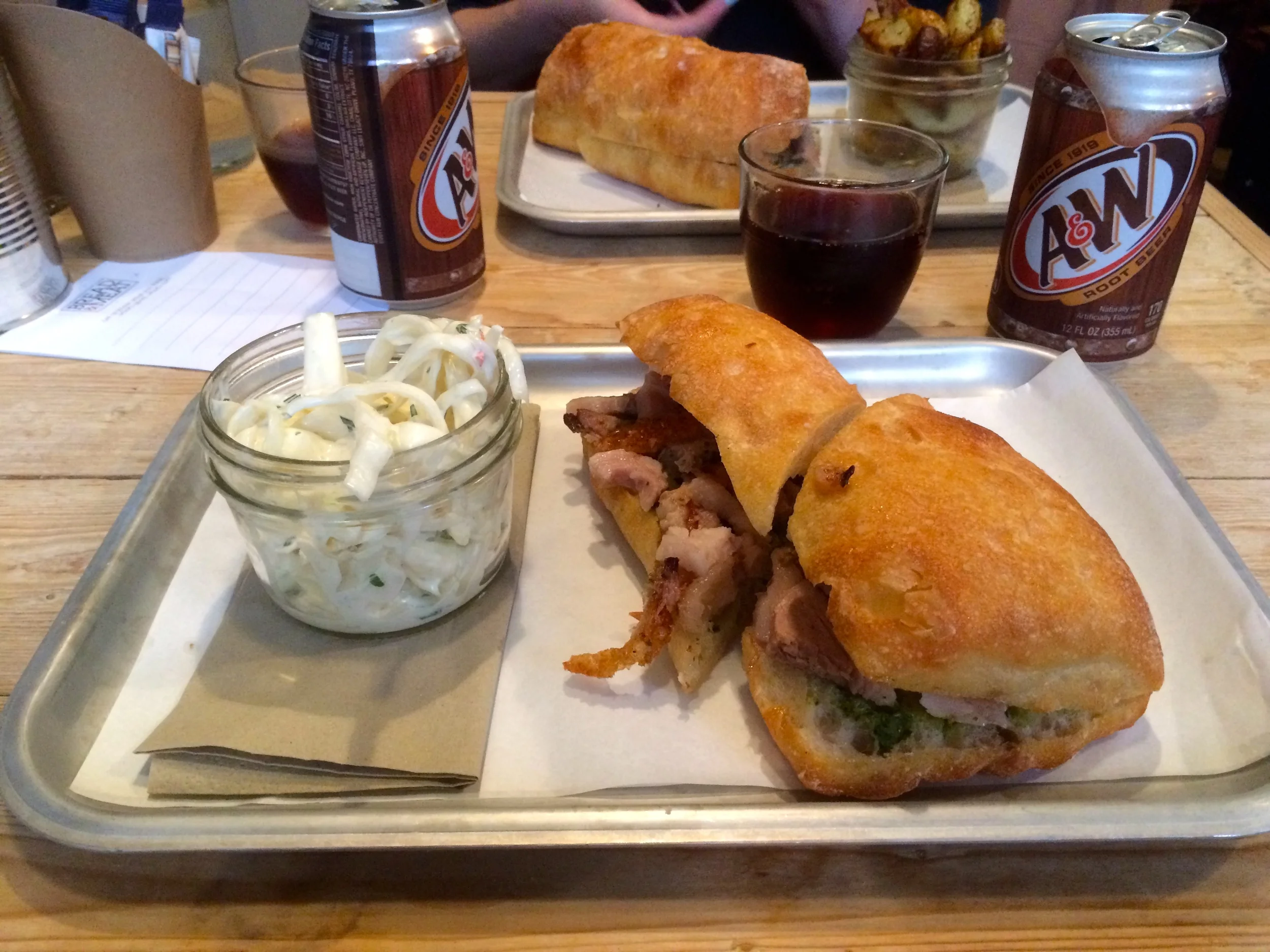 Porchetta Sandwich - Slaw Perspective