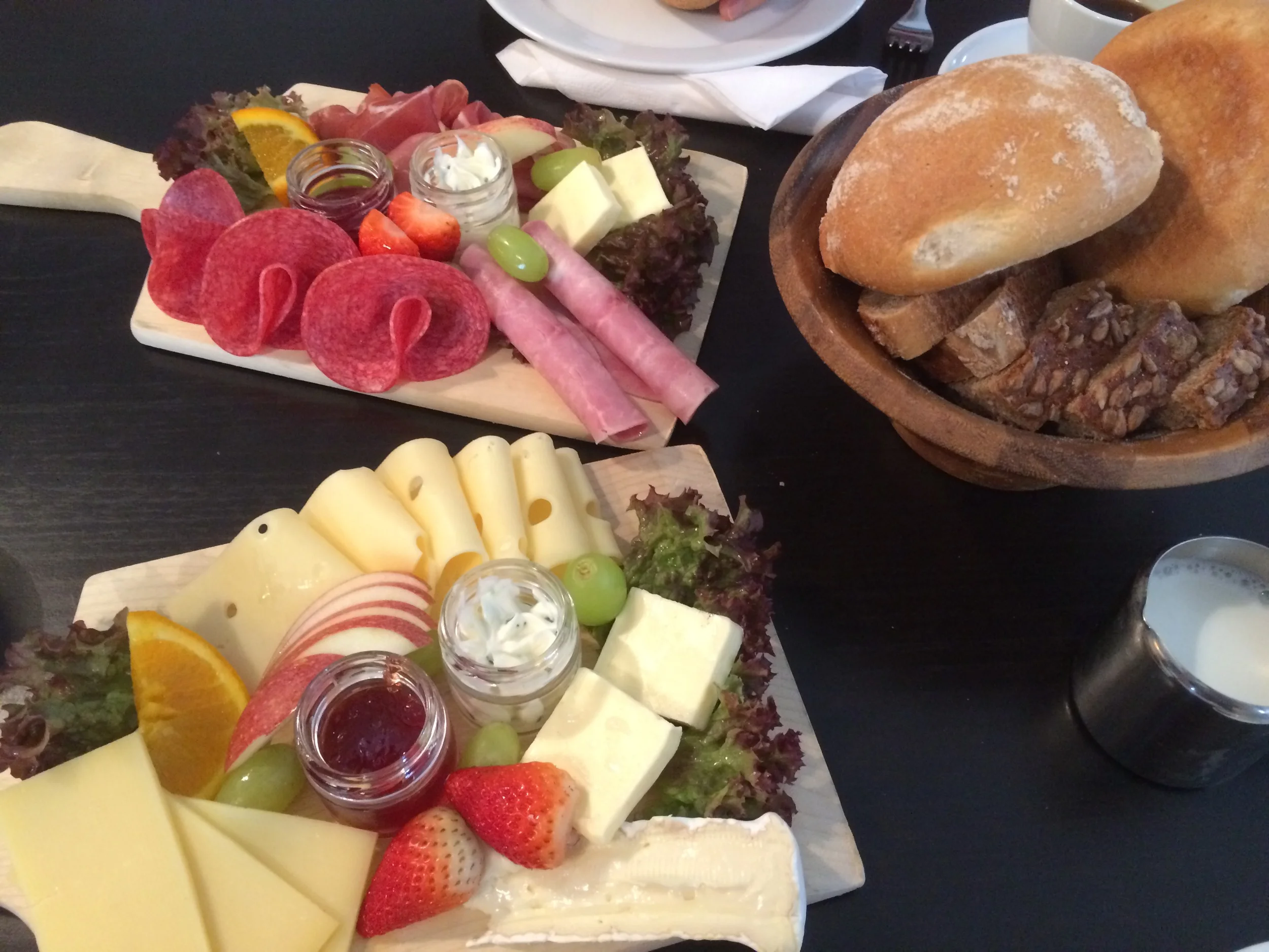 Alpenfrühstück I & II: Cheese and Meat Breakfast Boards