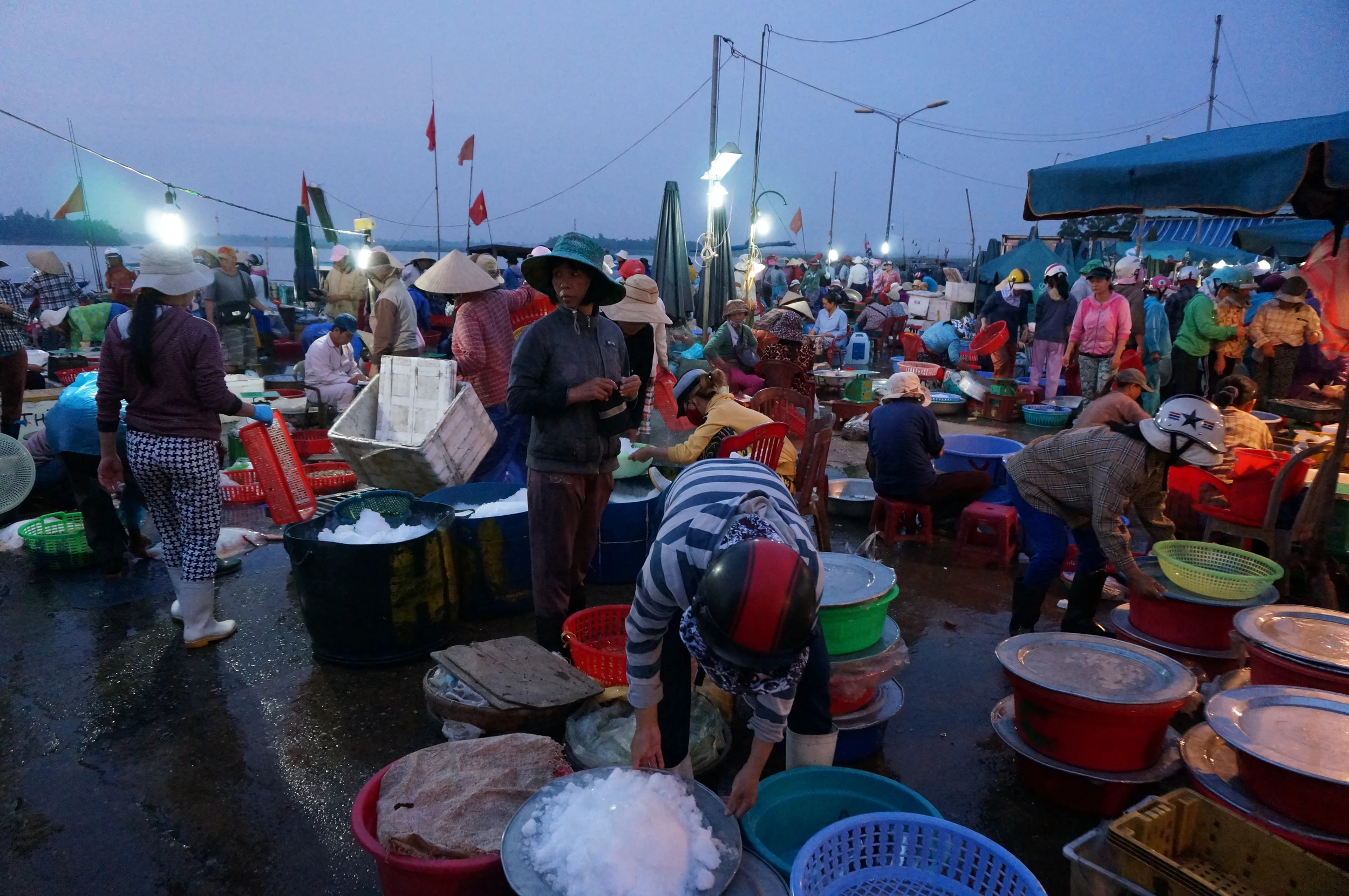 Snapshot: first light at the Hoi An fish market, Vietnam