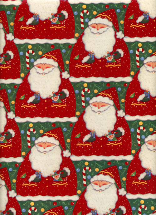 christmas vintage wrapping paper santa  Vintage christmas wrapping paper, Vintage  wrapping paper, Vintage christmas