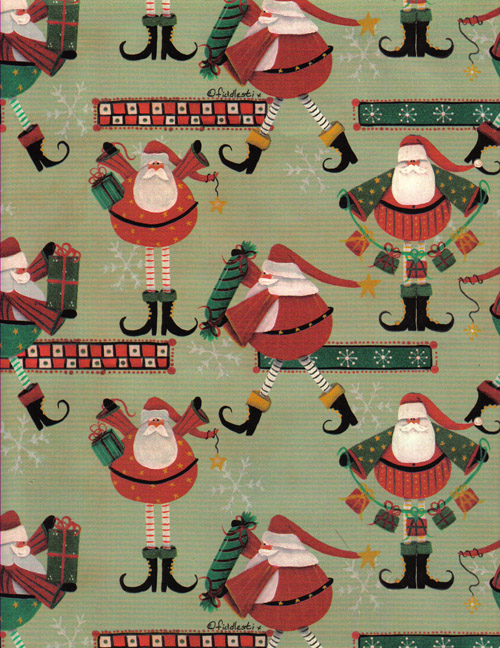 Whimsical Santa — Rich Plus Gift Wrapping Paper Wholesale