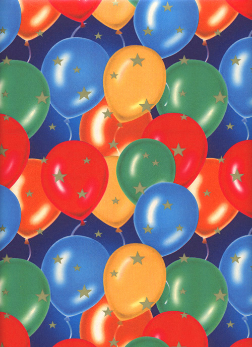 Birthday Balloons Wrapping Paper – Lionheart Prints
