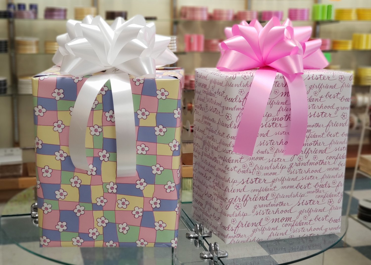 Custom Flat Wrapping Paper for Mom, Girl, Sister, Birthday, Christmas -  Boho Fern