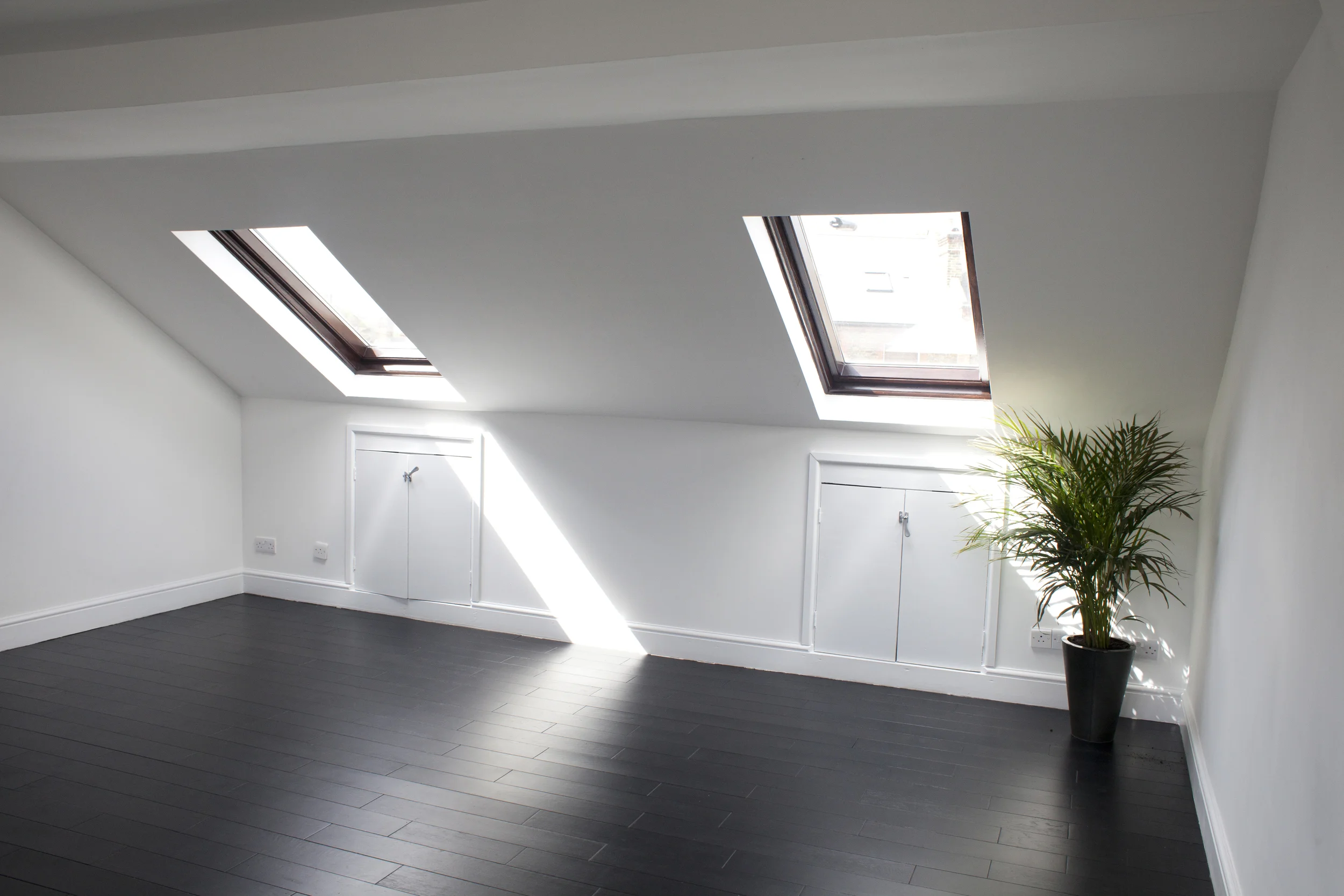 Our loft studio with views over London