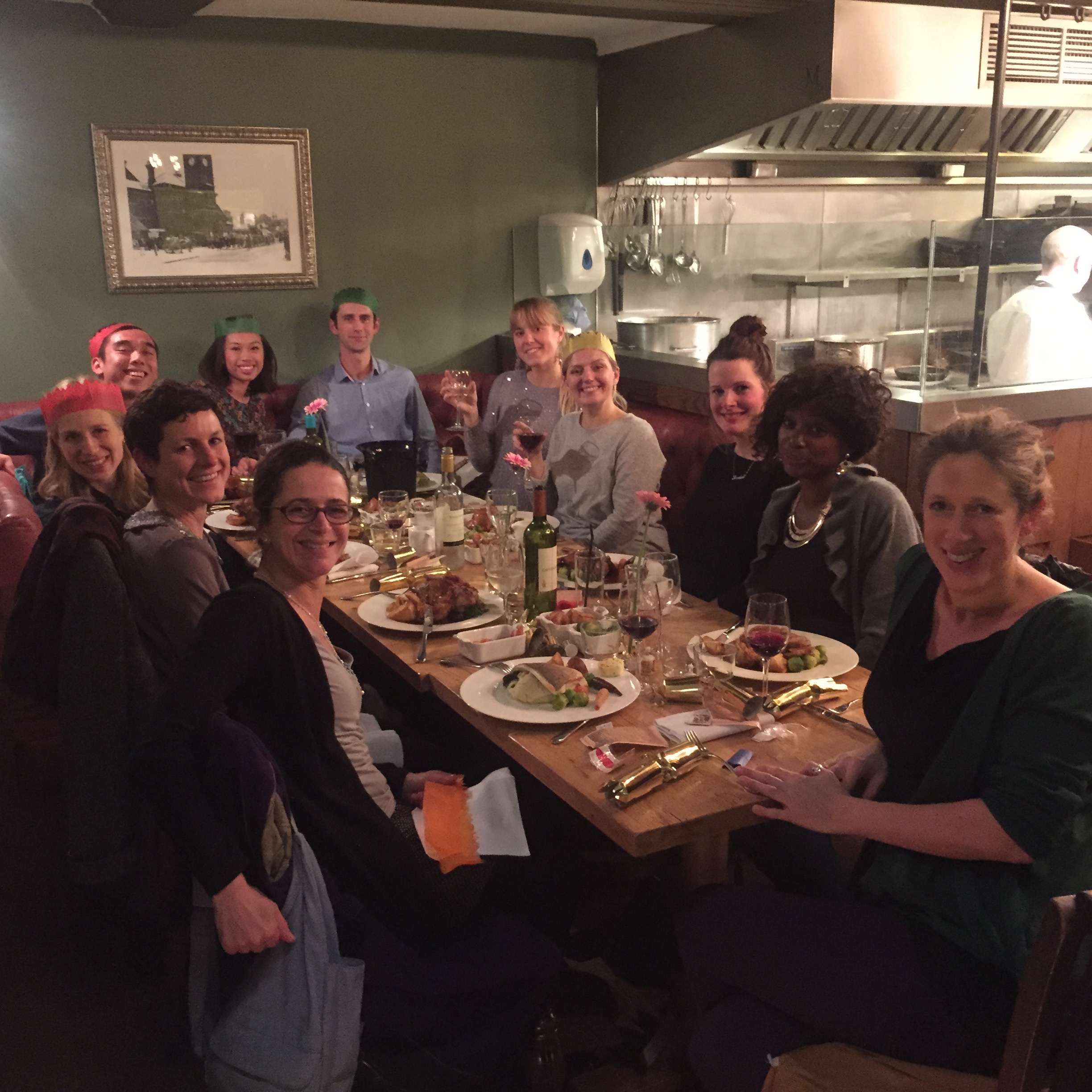 From left (clockwise): Anna (pregnancy yoga teacher), Marion (massage therapist), Elina (Pilates teacher), Simon (Chiropractor and Founder), Vivien (Founder), Steve (massage therapist), Ginny (Practice Manager), Claire (yoga teacher), Mieke (receptionist), Jade (yoga teacher) and Millie (yoga teacher). 