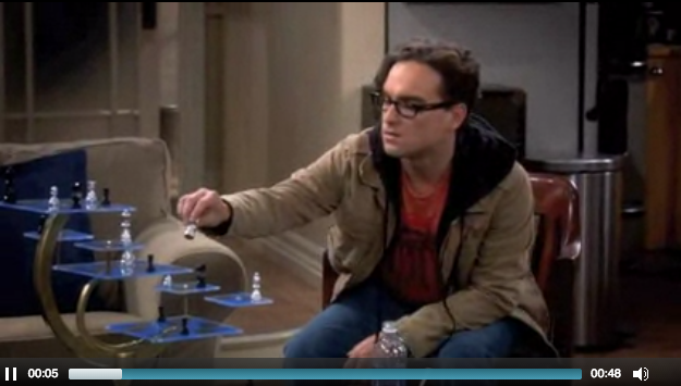 TBBT - The Big Bang Theory - 3D Schach Sheldon vs Leonard 