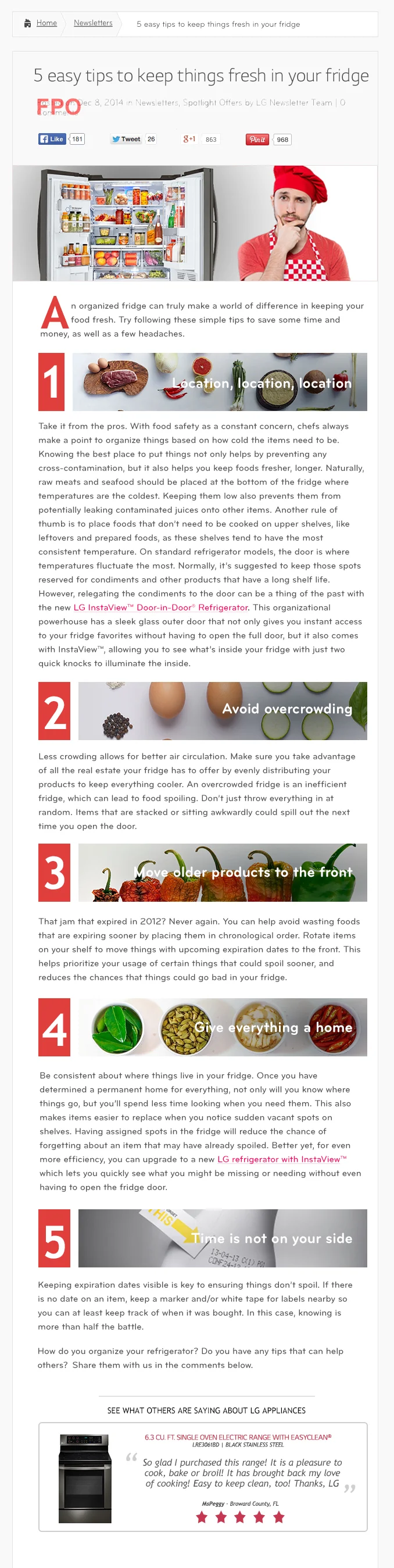 Organizing your fridge