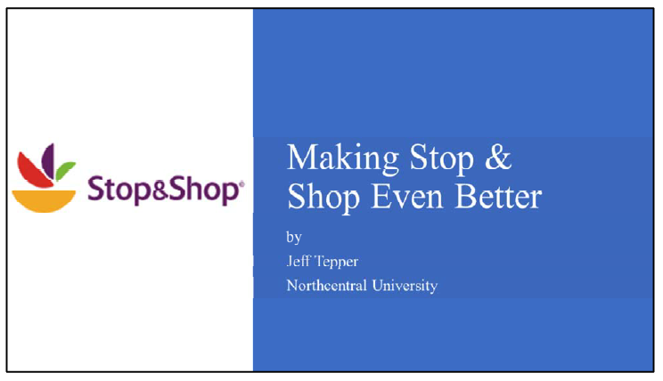 Stop &amp; Shop Presentation PDF