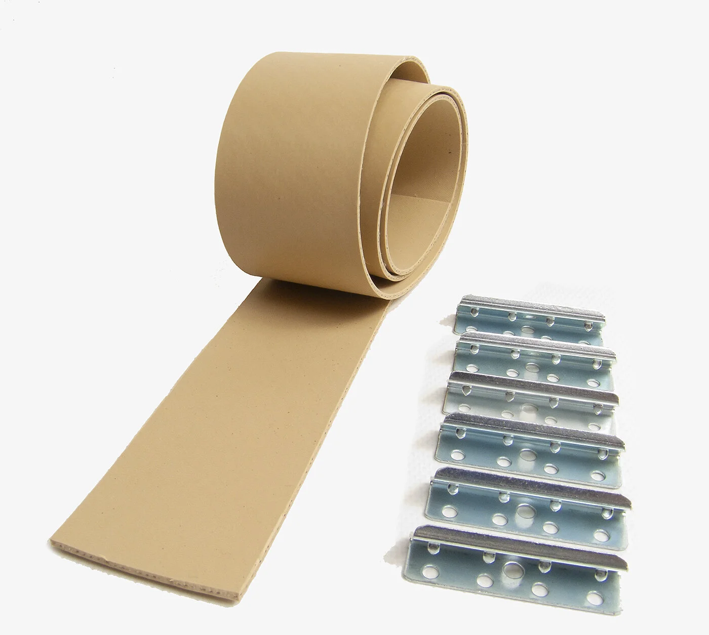 2 Yards Pirelli bing 2" Rubberized bing w/ 10 Metal End Clips