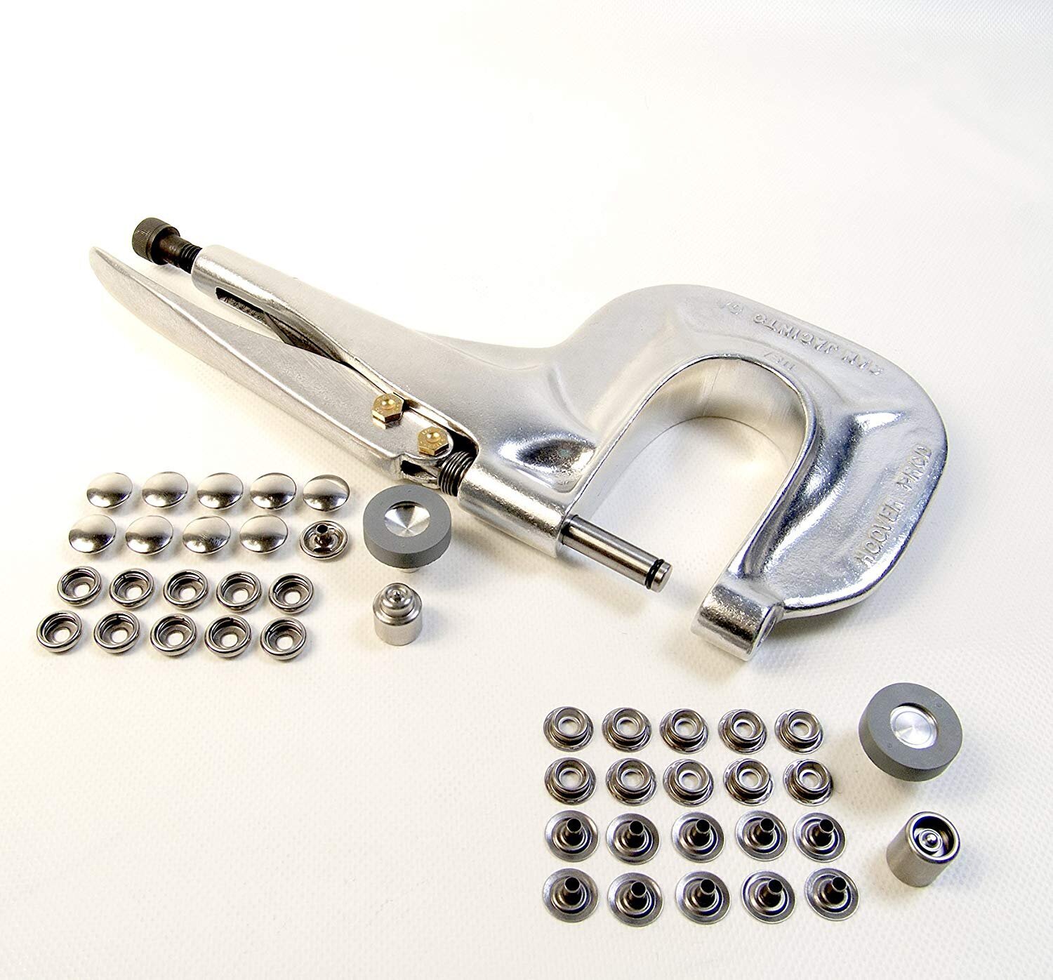 Trade Quality 316 Stainless Steel Eyelets & Spur Washers Kit – 25 Pack With Installation Tool