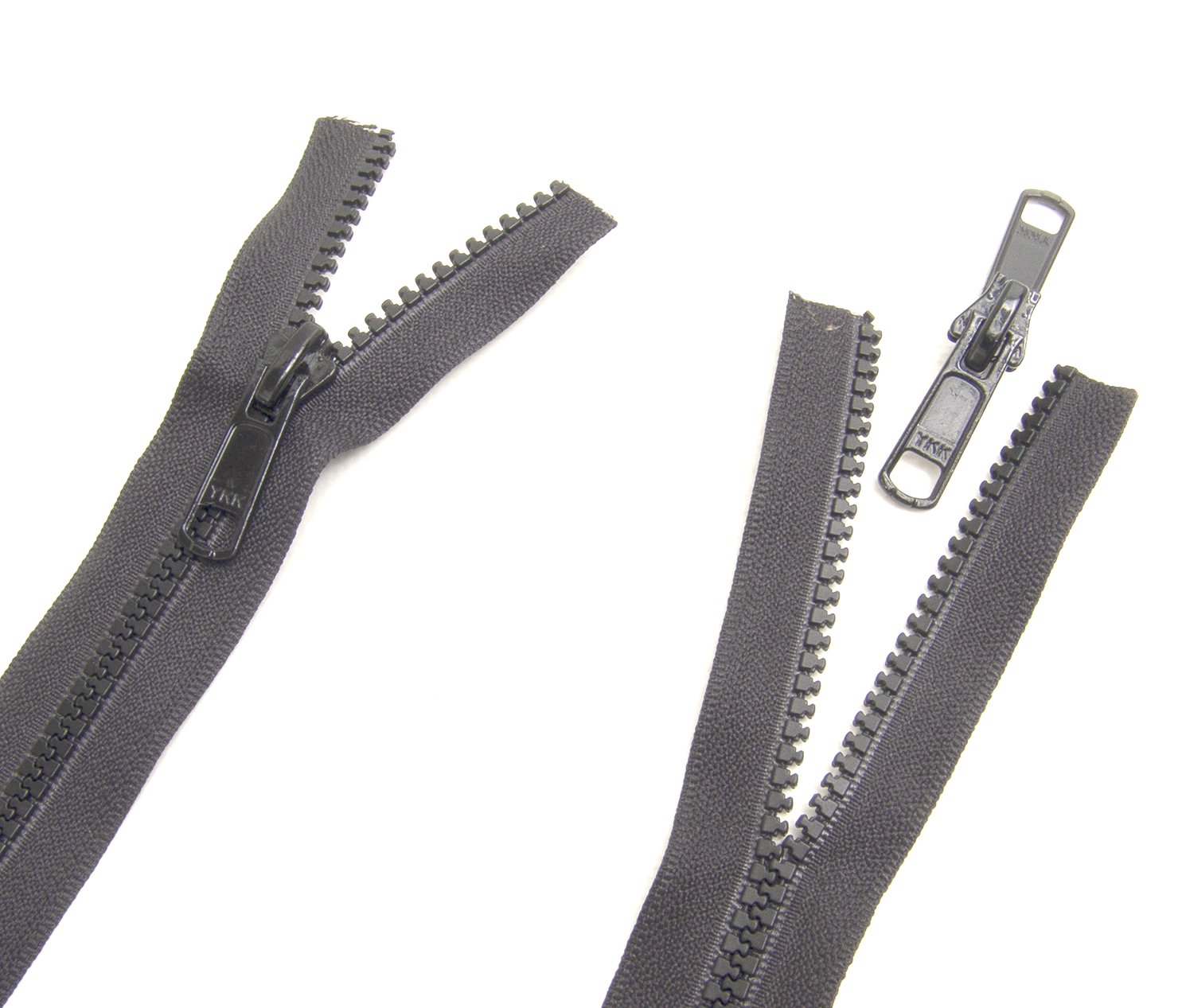 36" Black Vislon Molded Tooth w/ Double Metal Tab Slider #10 Zipper Chain 1 