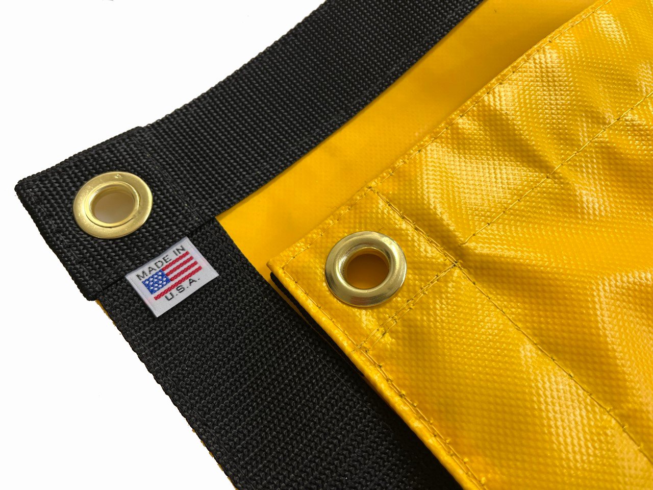 Tarp, Heavy Duty, Yellow Waterproof, 18 Oz. Vinyl w/ Reinforced Edges   Northwest Tarp & Canvas