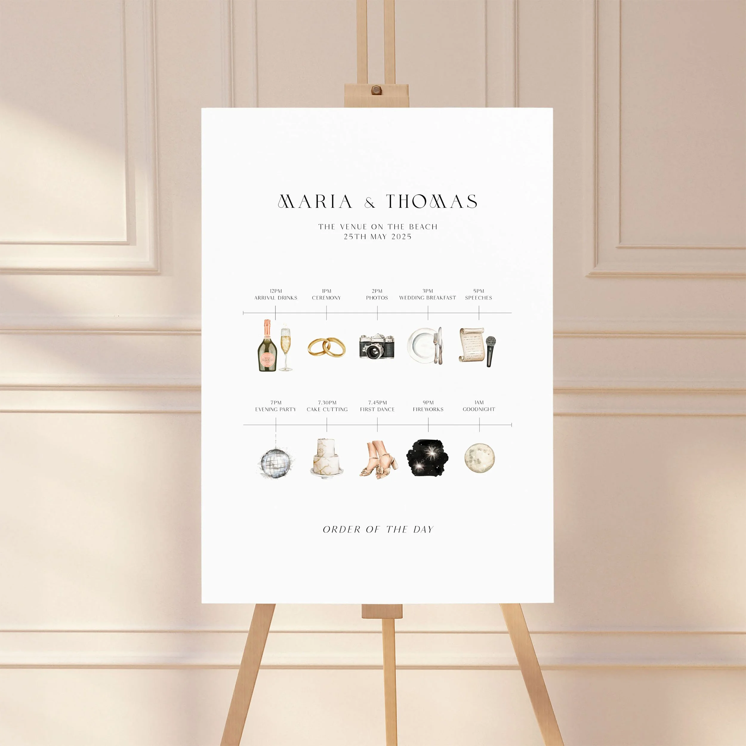 Tidal   Beach, Illustrated, Minimal  