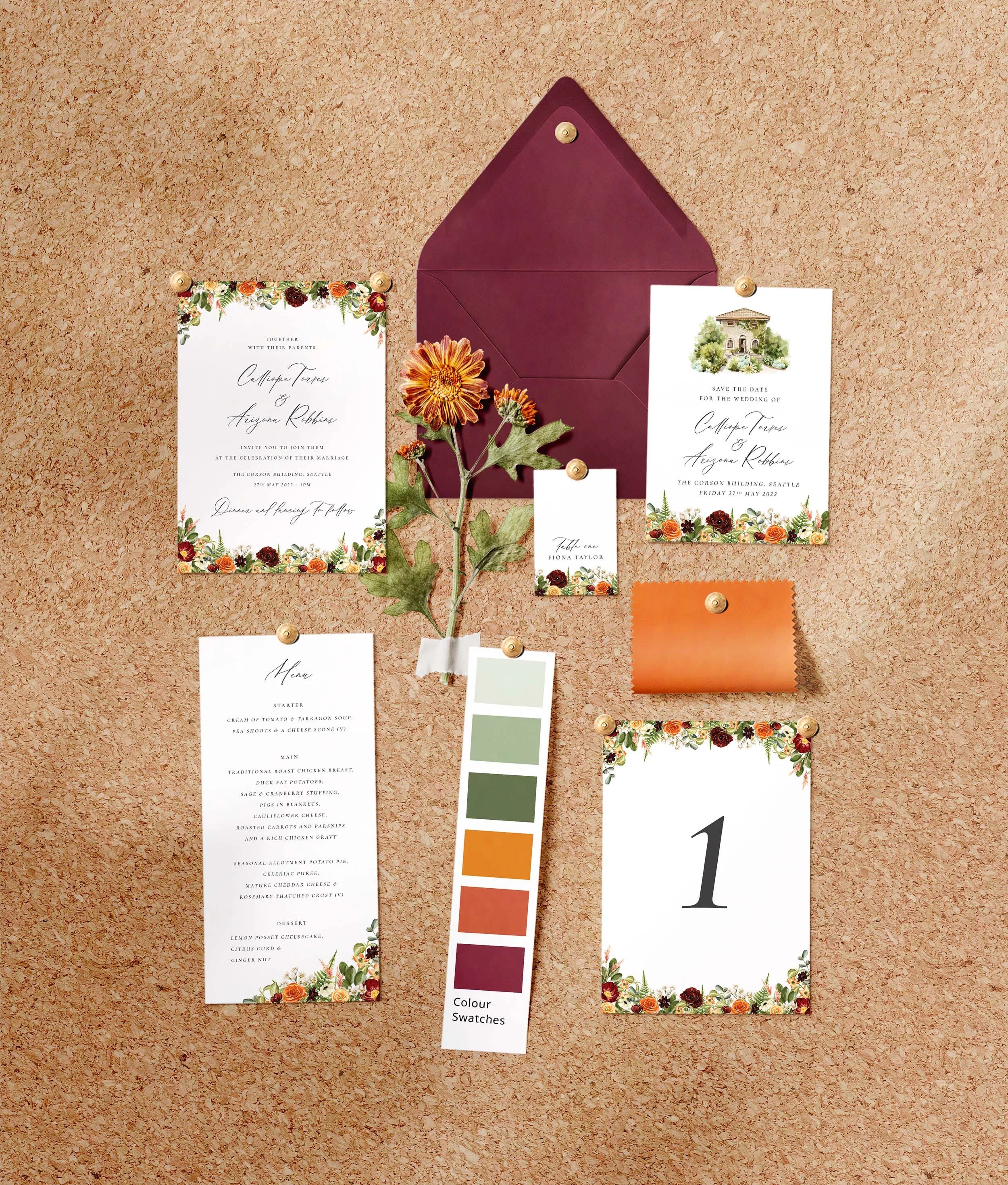 New England   Autumn, Floral  