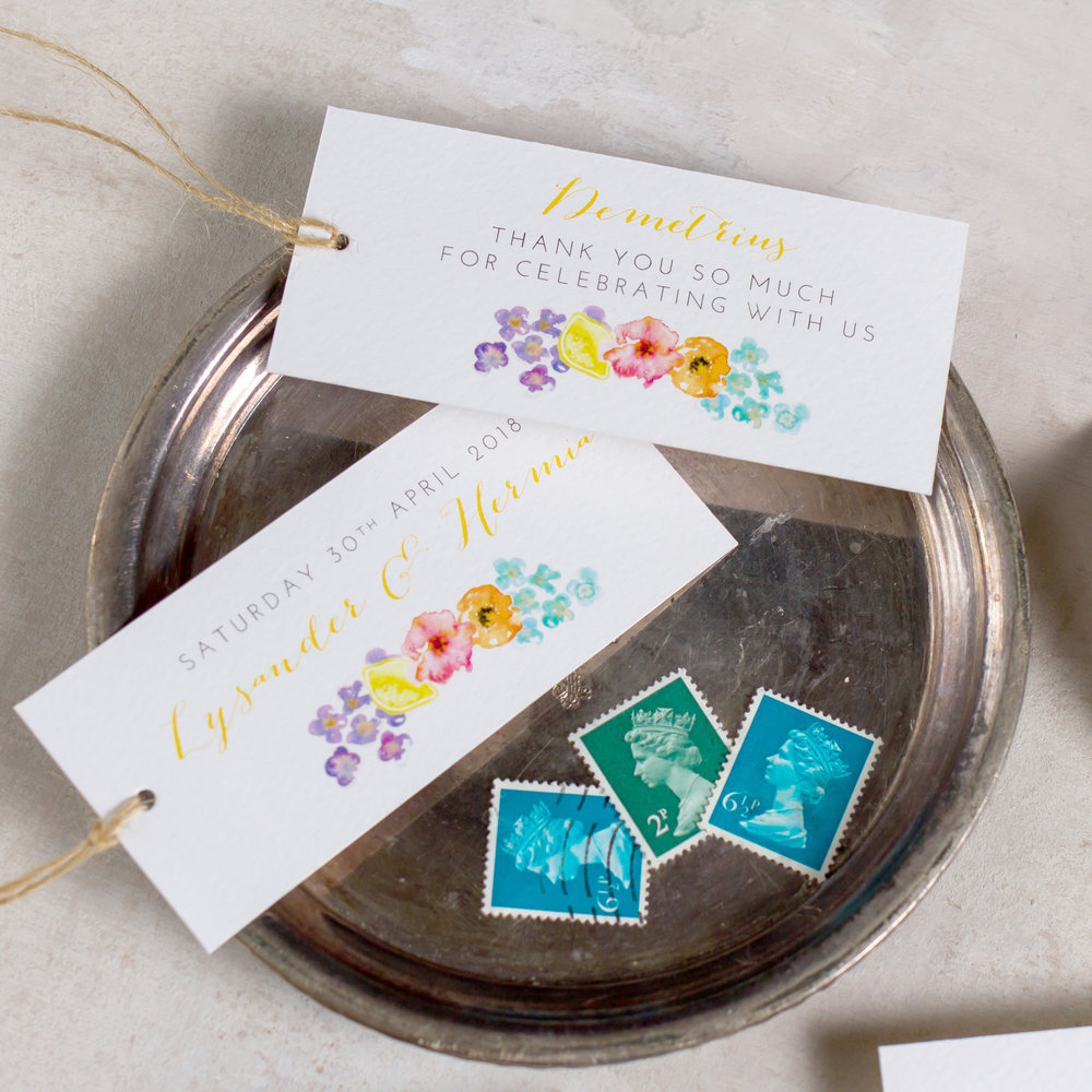 Summery-Wedding-Stationery-Luxury-Unique-Hand-Painted-Floral-Bright-Yellow-Wedding-Place-Card-Favour-Tags-2-Rising-Sun-Pingle-Pie.jpg