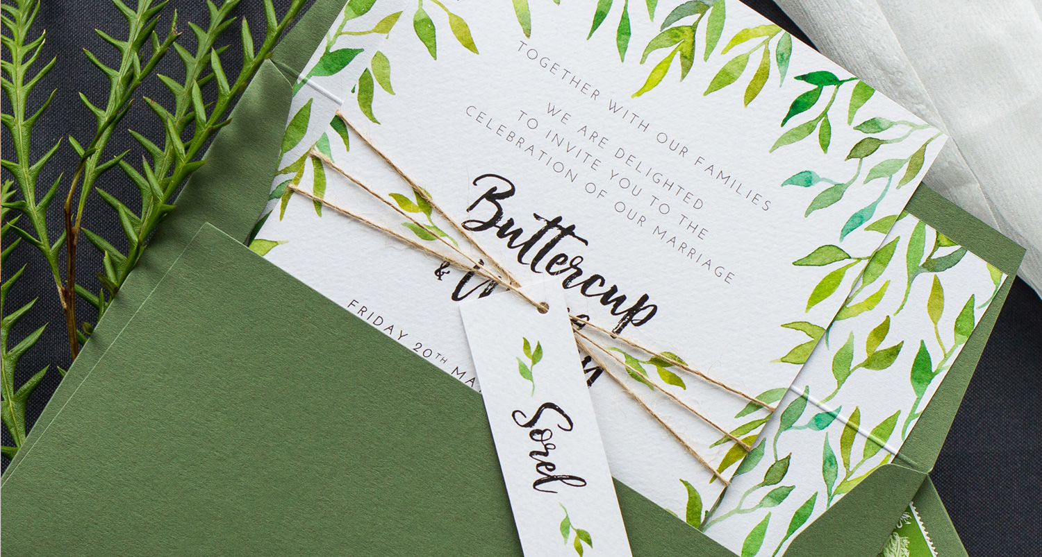 Leafy Green Botanical Wedding Invitation and Stationery.jpg